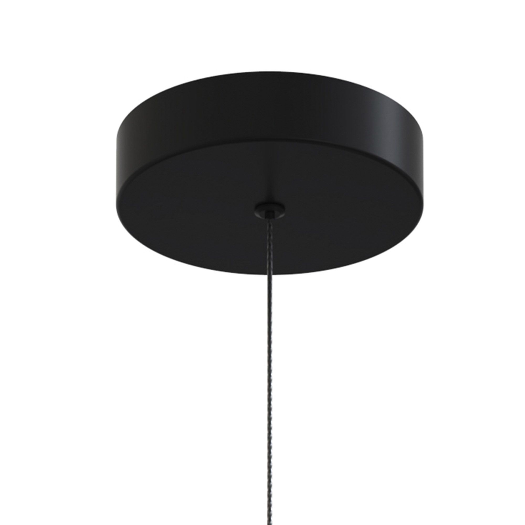 Suspension LED dimmable ROSCOFF noir/doré Ø40cm