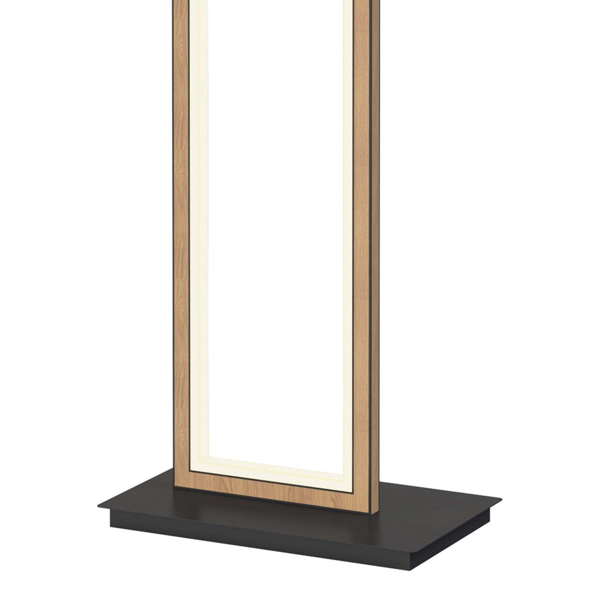 Lampadaire LED dimmable PESCARA noir/bois H155cm