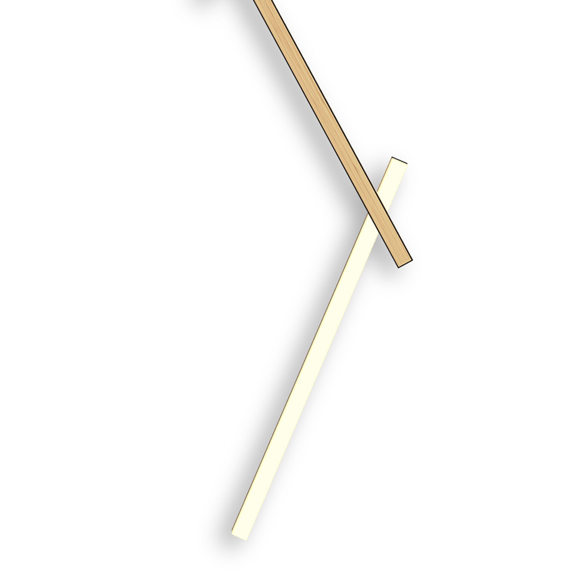 Applique LED dimmable RIMINI noir/bois L220cm