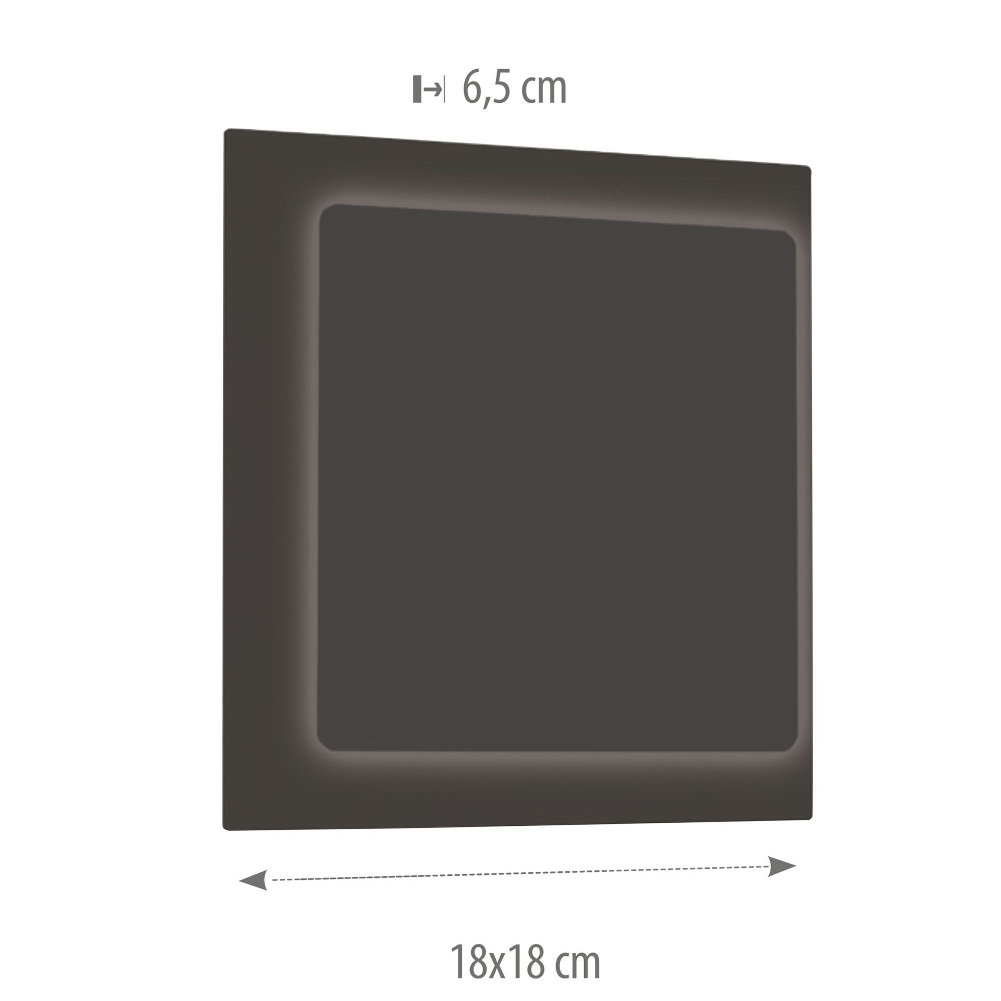 Applique LED BAYONNE noir Ø18cm