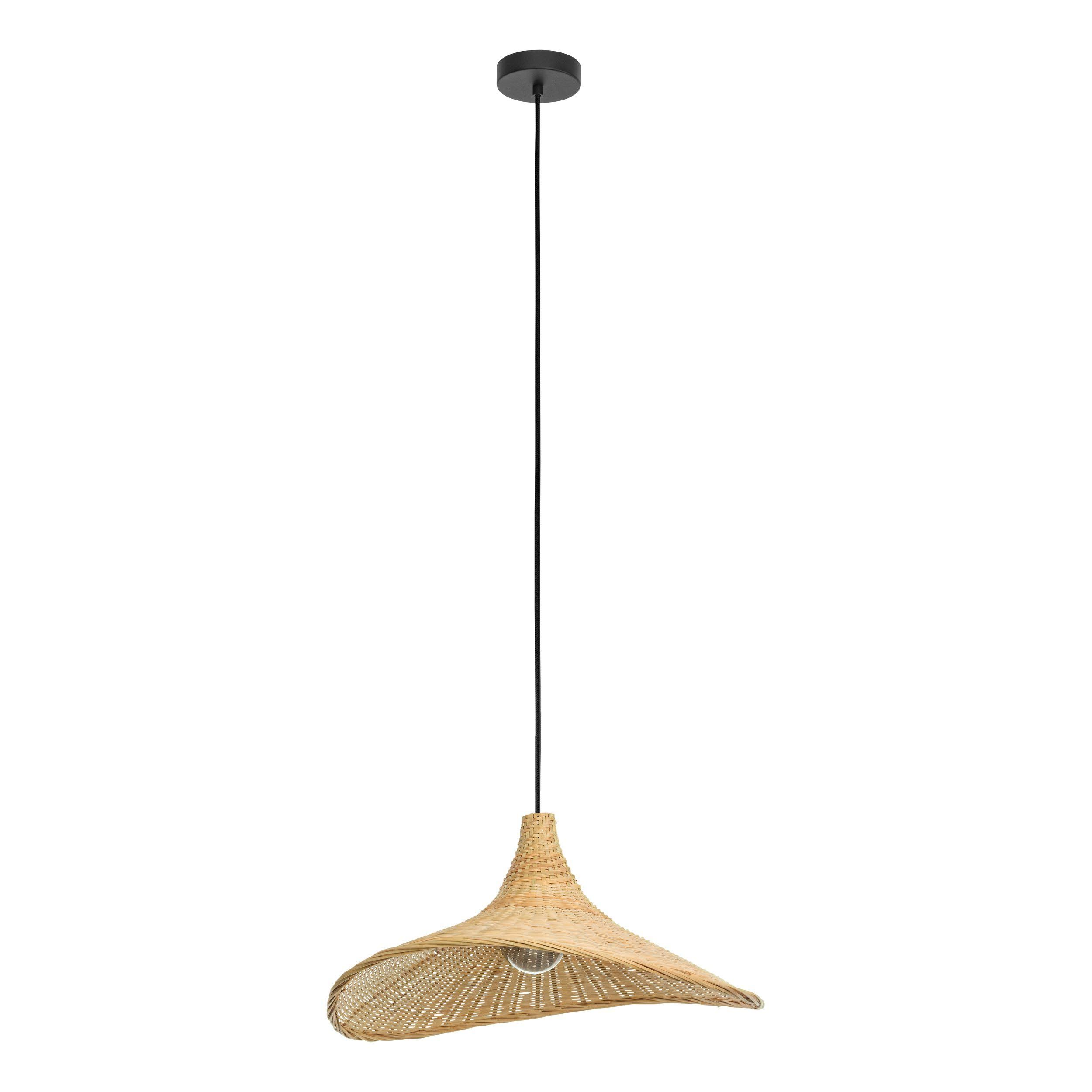 Suspension HAXEY bois Ø50cm