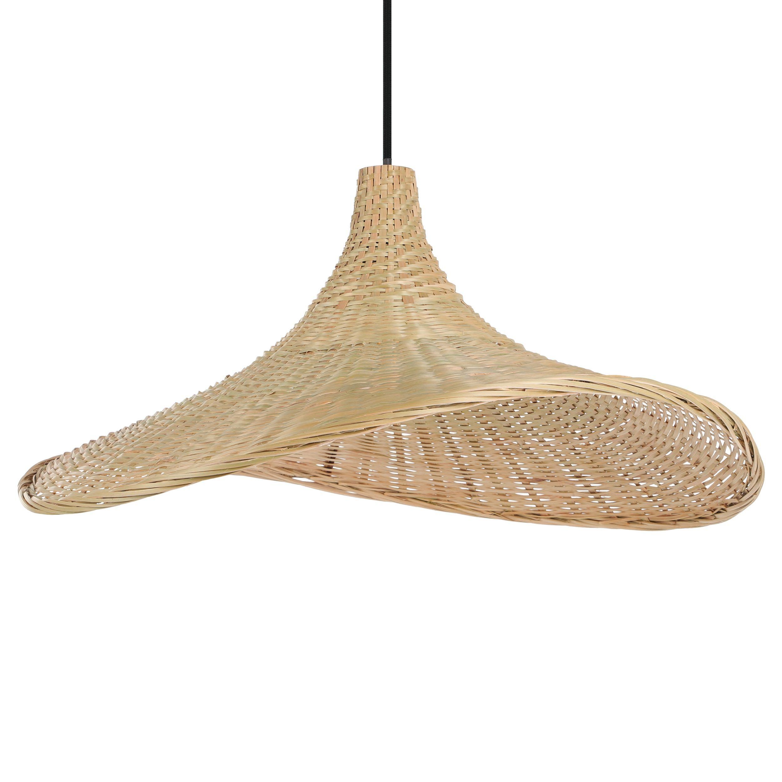 Suspension HAXEY bois Ø50cm