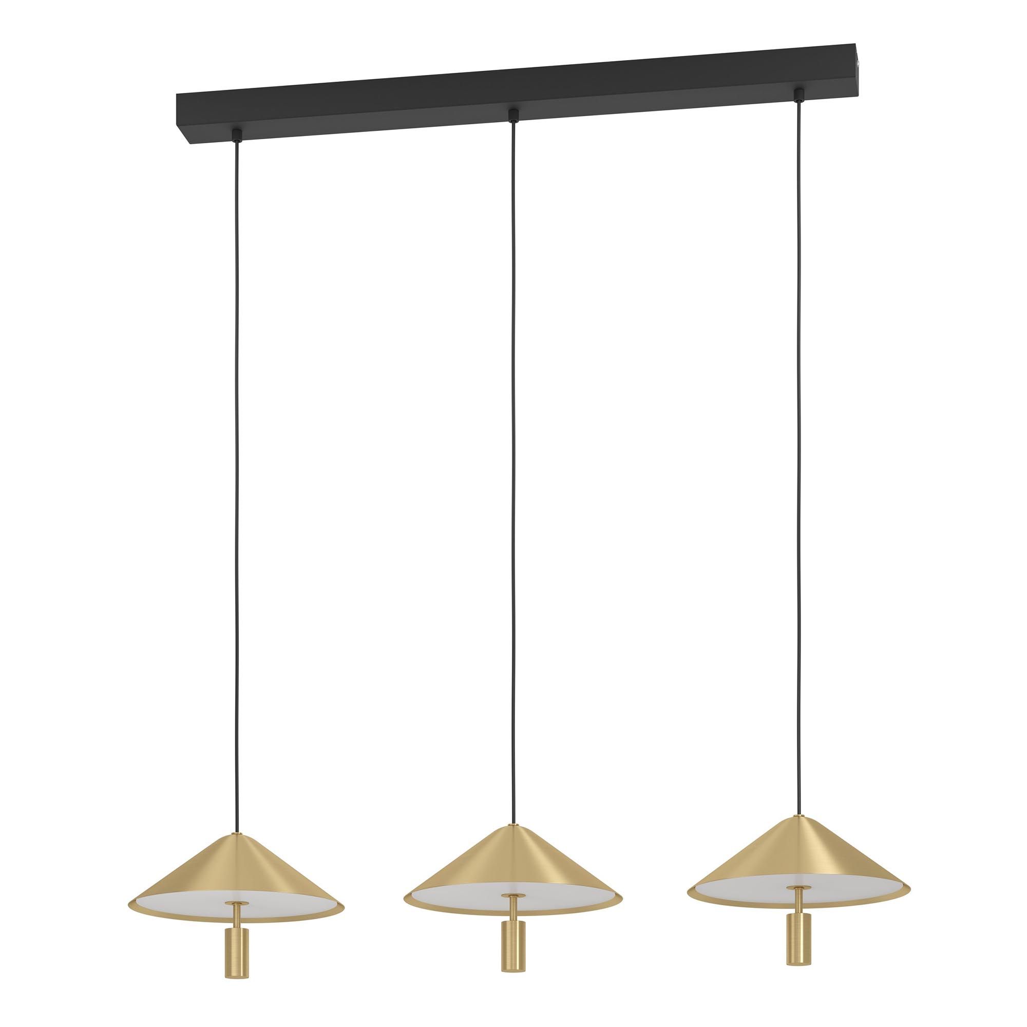 Suspension LED dimmable PARAGUAY doré L97cm