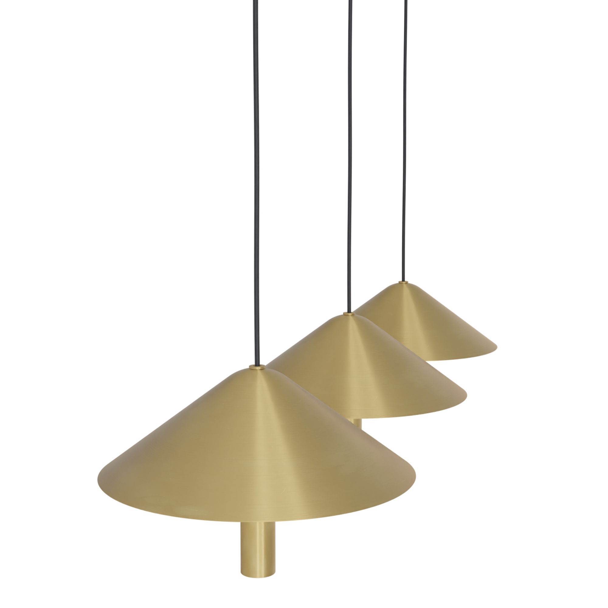 Suspension LED dimmable PARAGUAY doré L97cm
