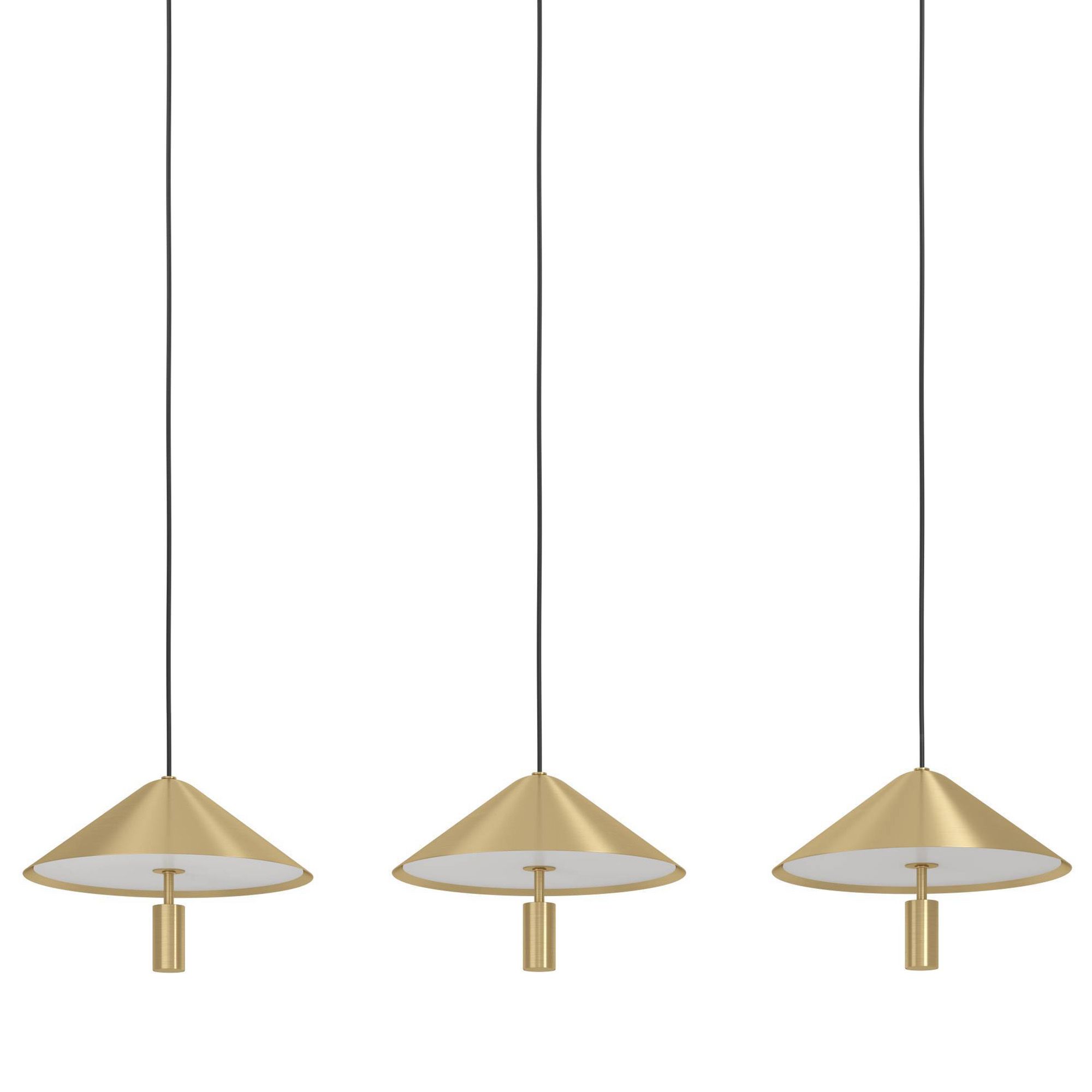 Suspension LED dimmable PARAGUAY doré L97cm