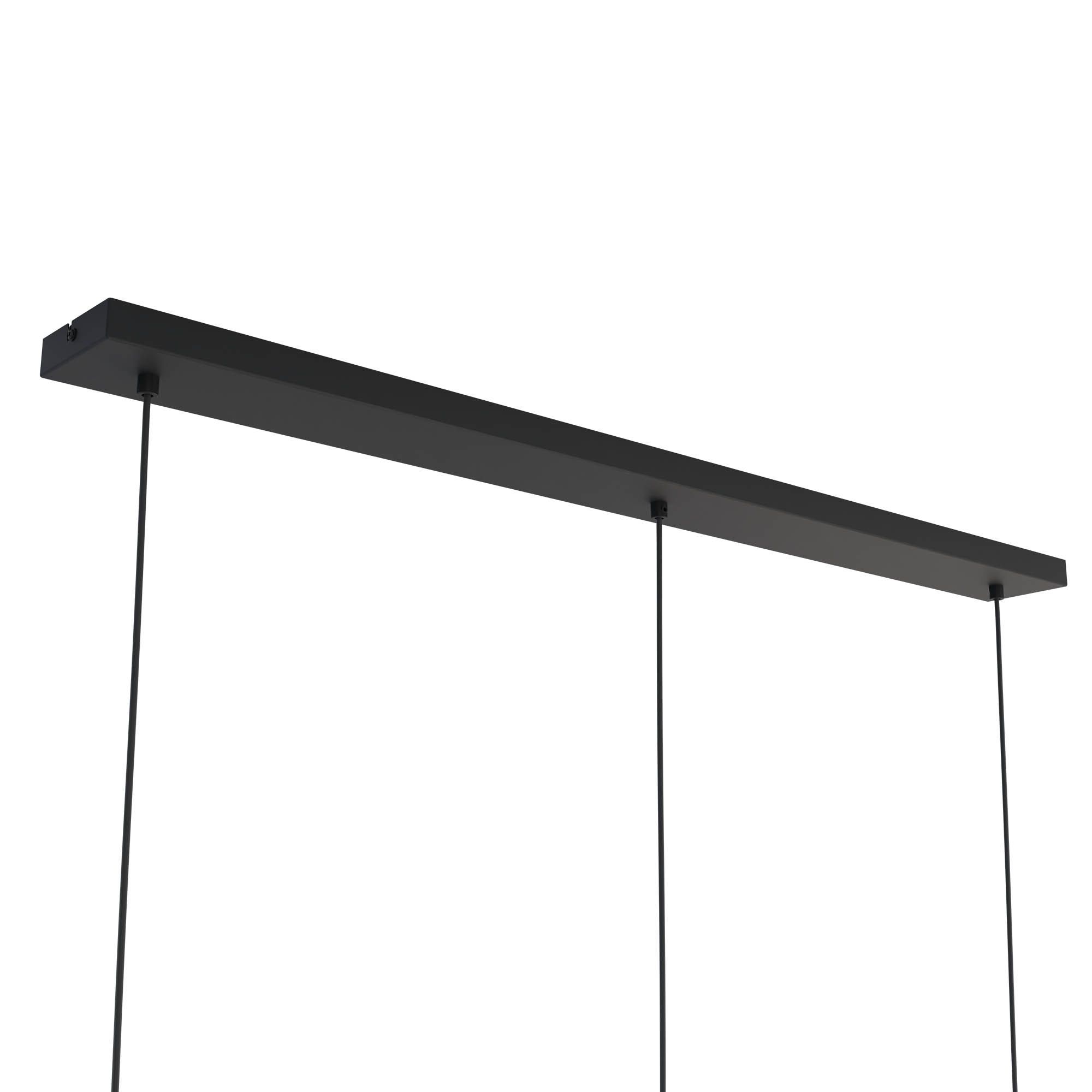 Plafonnier LED PUEBLA verre fumé L110cm