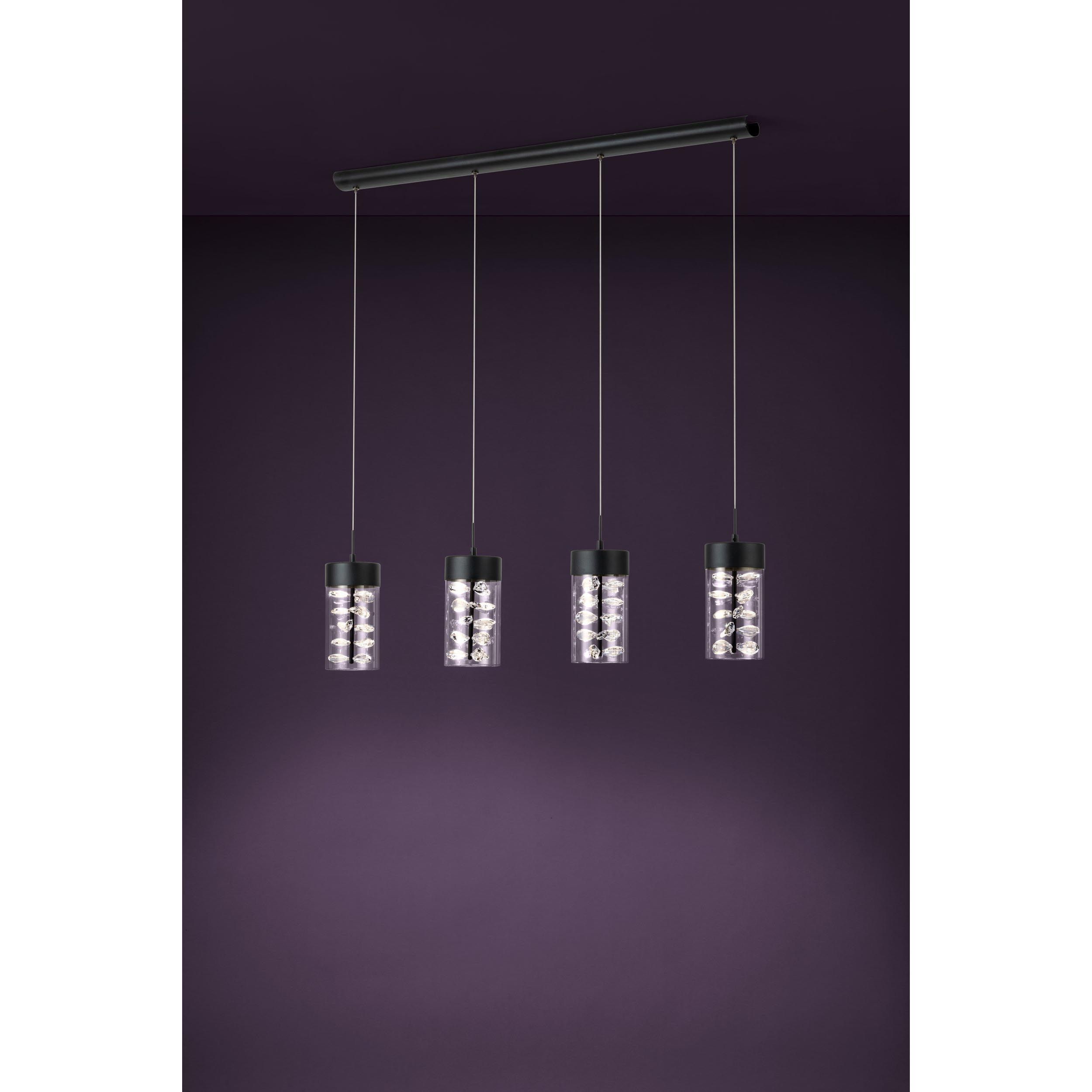 Suspension LED CABEZOLA noir L105cm