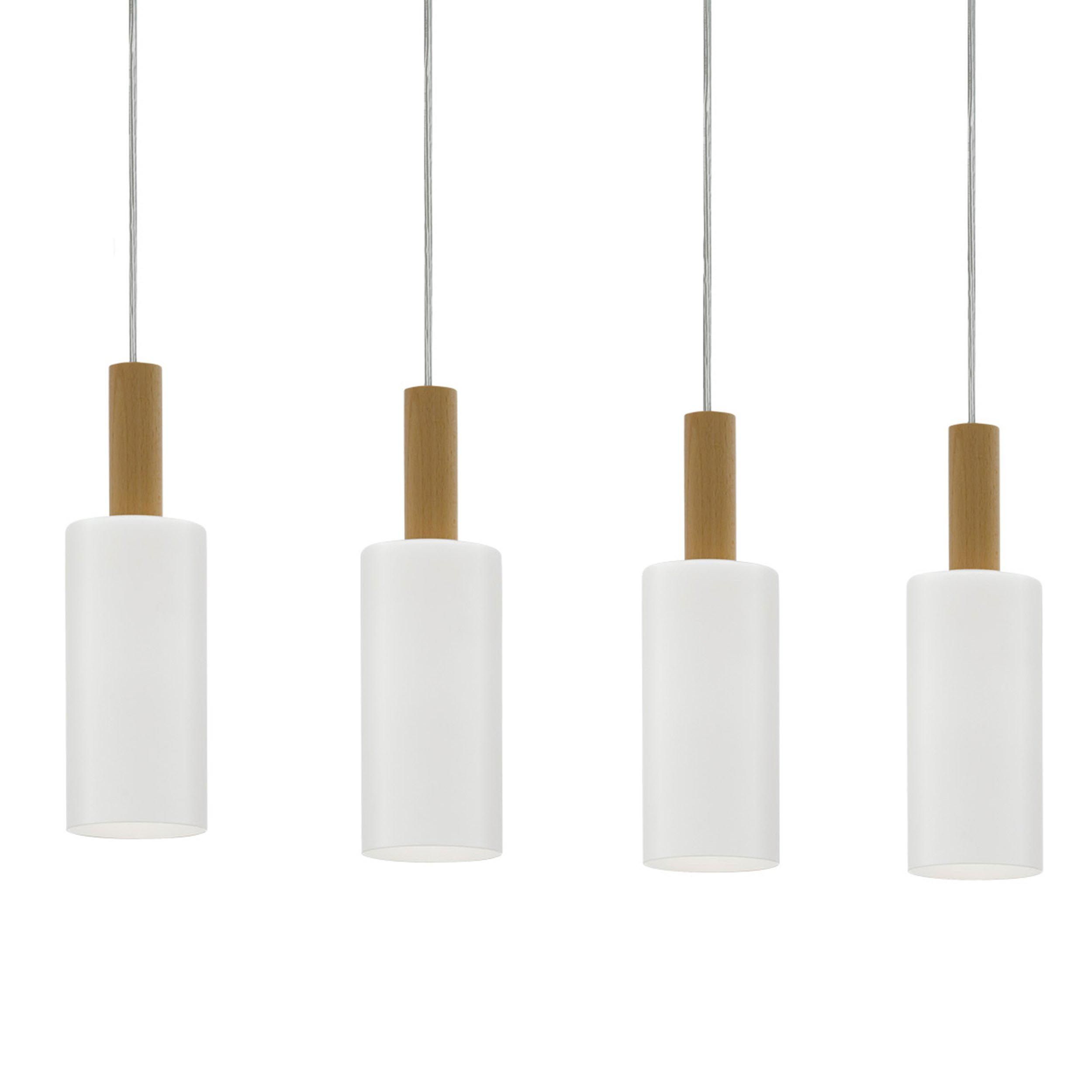 Suspension métal bois OAKHAM E27 4X40W