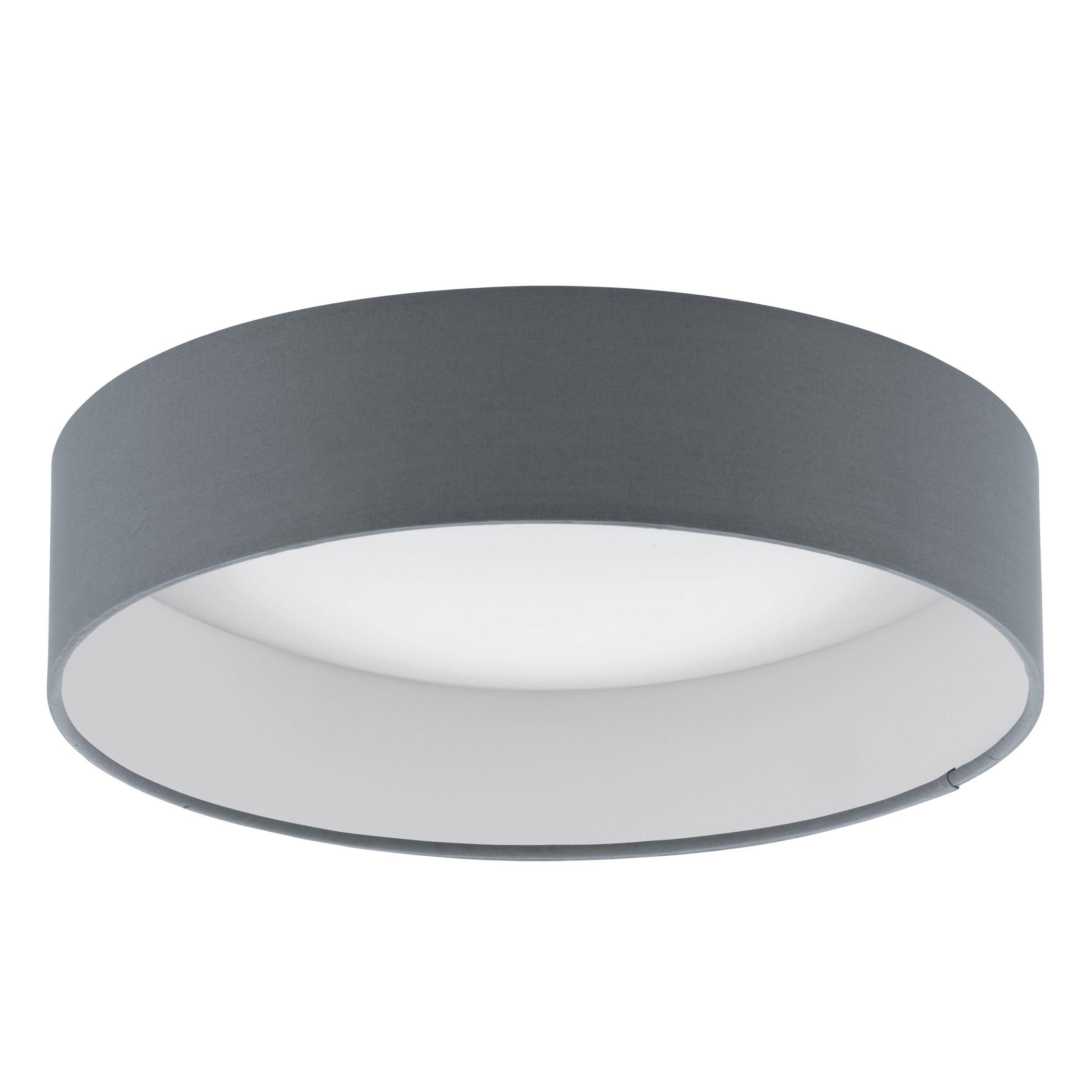 Plafonnier tissu anthracite PALOMARO LED INT 1X10,8W