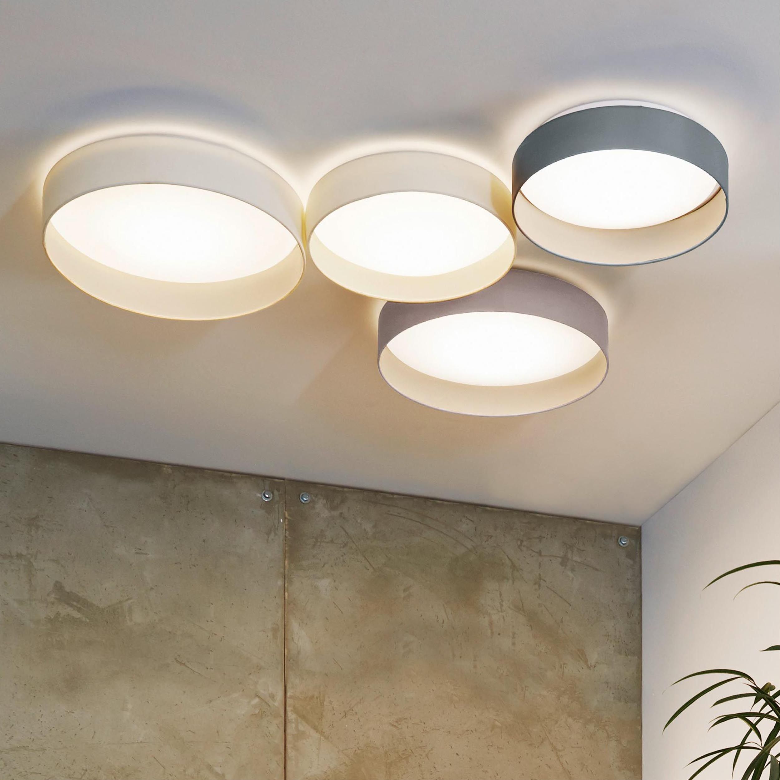 Plafonnier tissu anthracite PALOMARO LED INT 1X10,8W