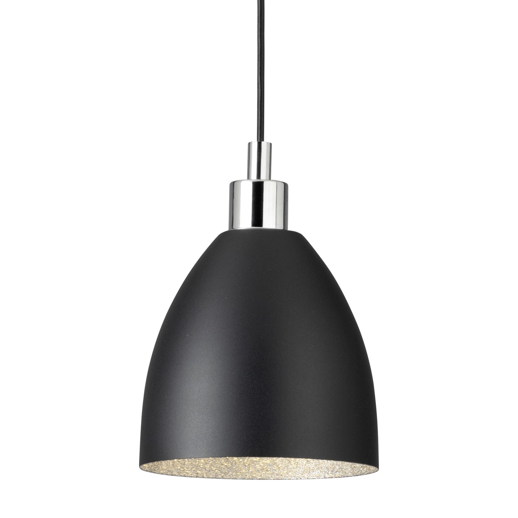 Suspension métal noir MAREPERLA d18 cm E27 1X60W