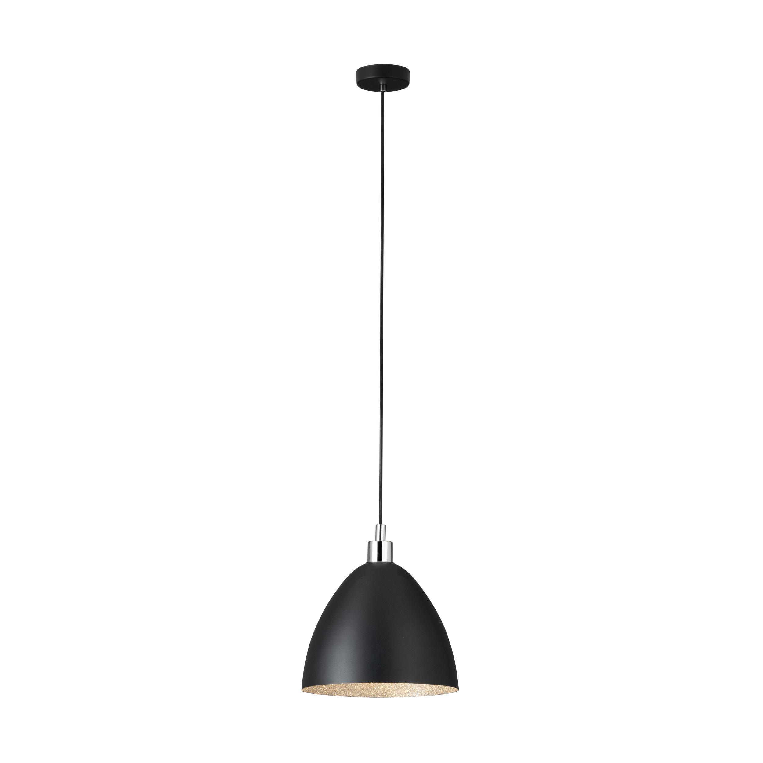 Suspension métal noir MAREPERLA d27,5 cm E27 1X60W