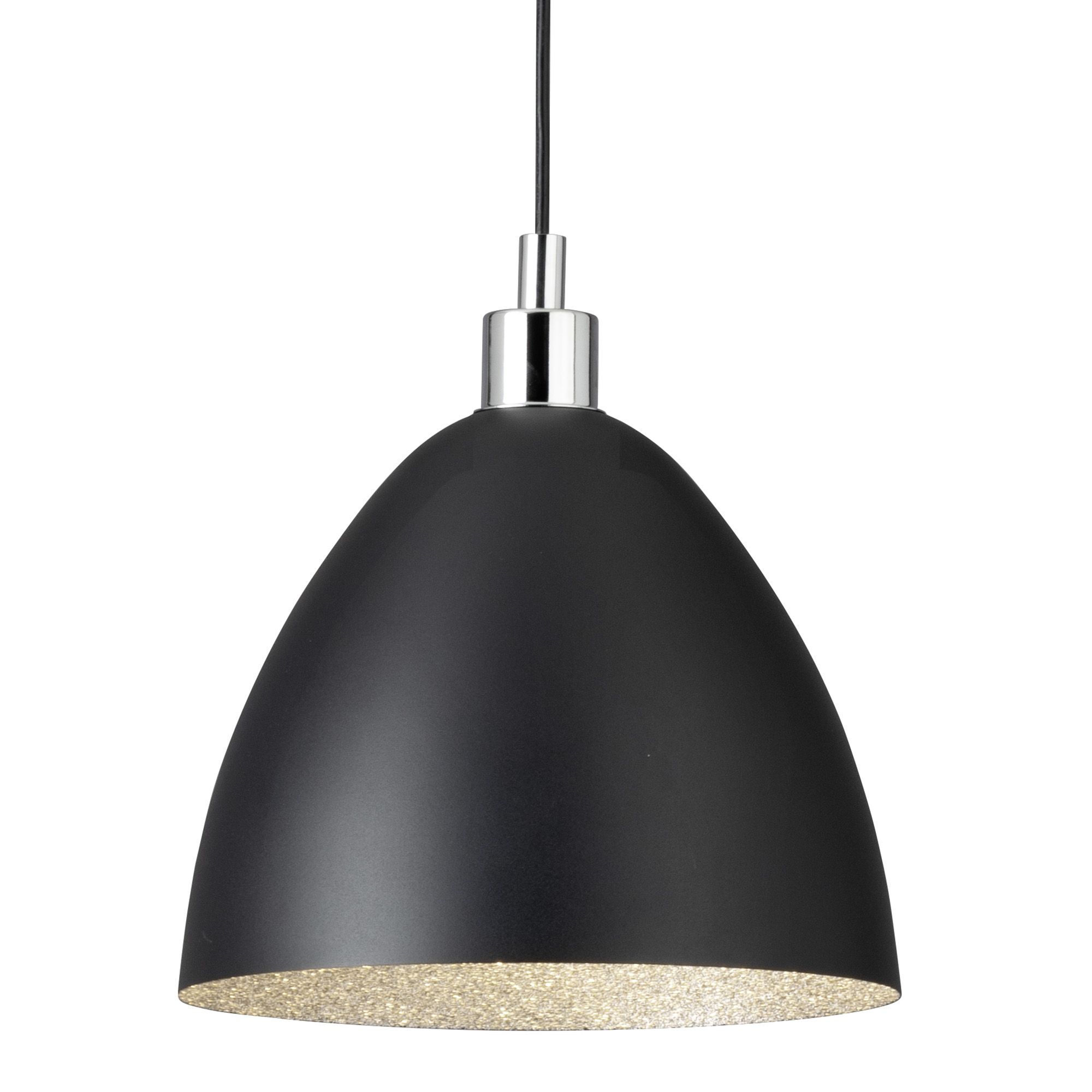 Suspension métal noir MAREPERLA d27,5 cm E27 1X60W