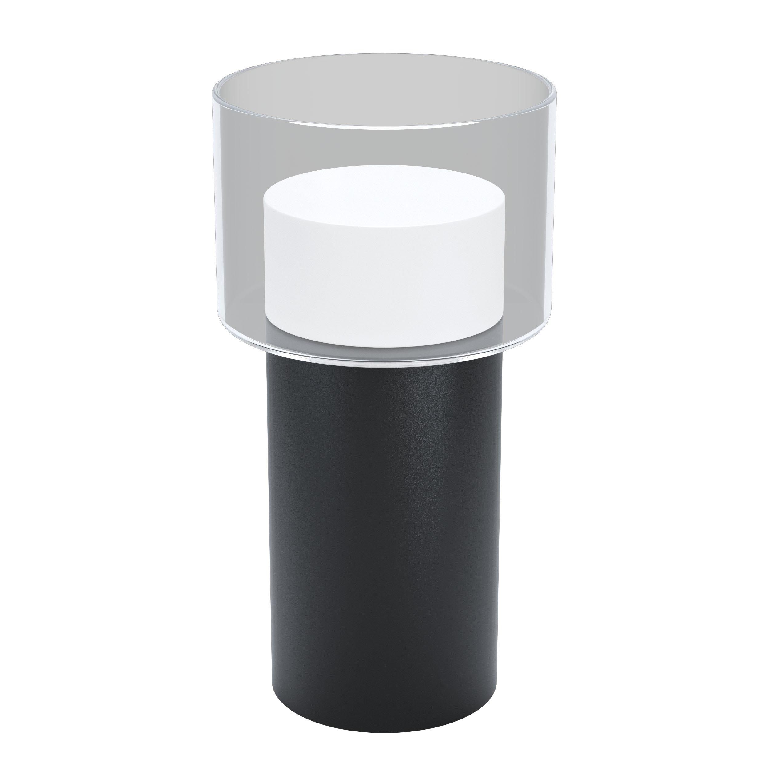 Lampe de table MOLINEROS verre fumé H27cm