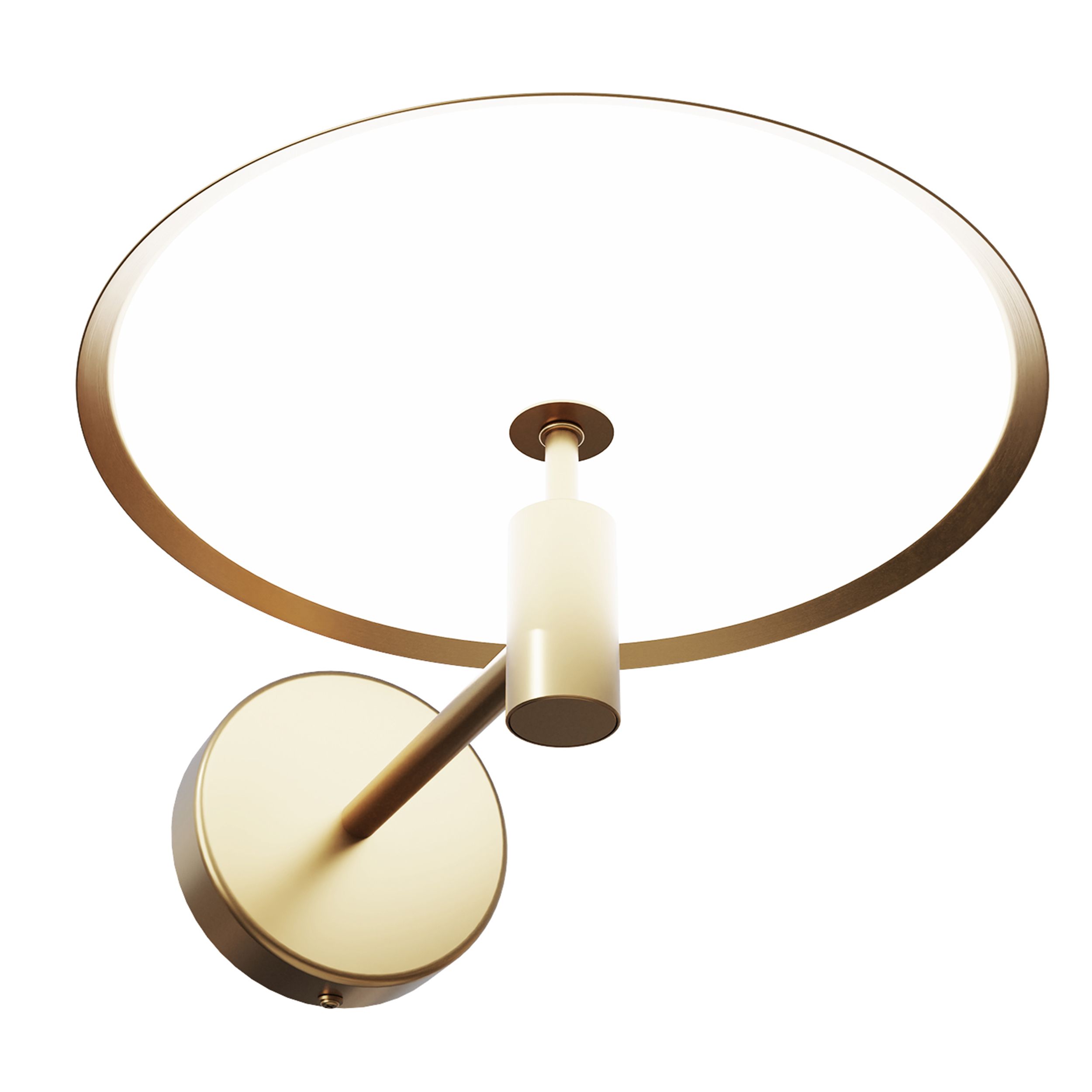 Applique LED dimmablePARAGUAY doré Ø27cm