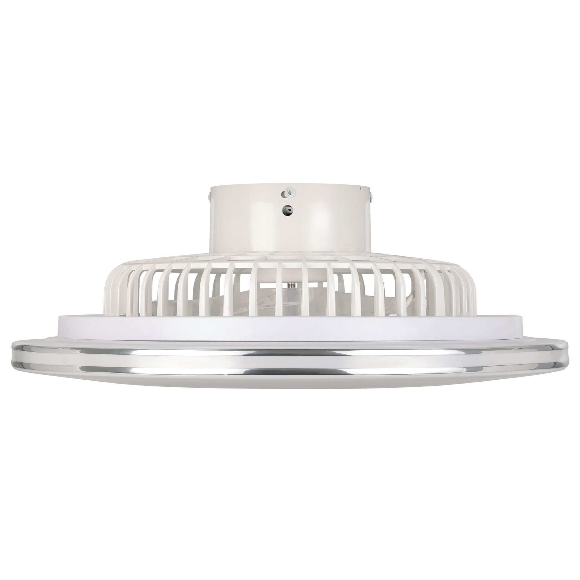 Ventilateur LED dimmable LOVISKA blanc Ø55cm