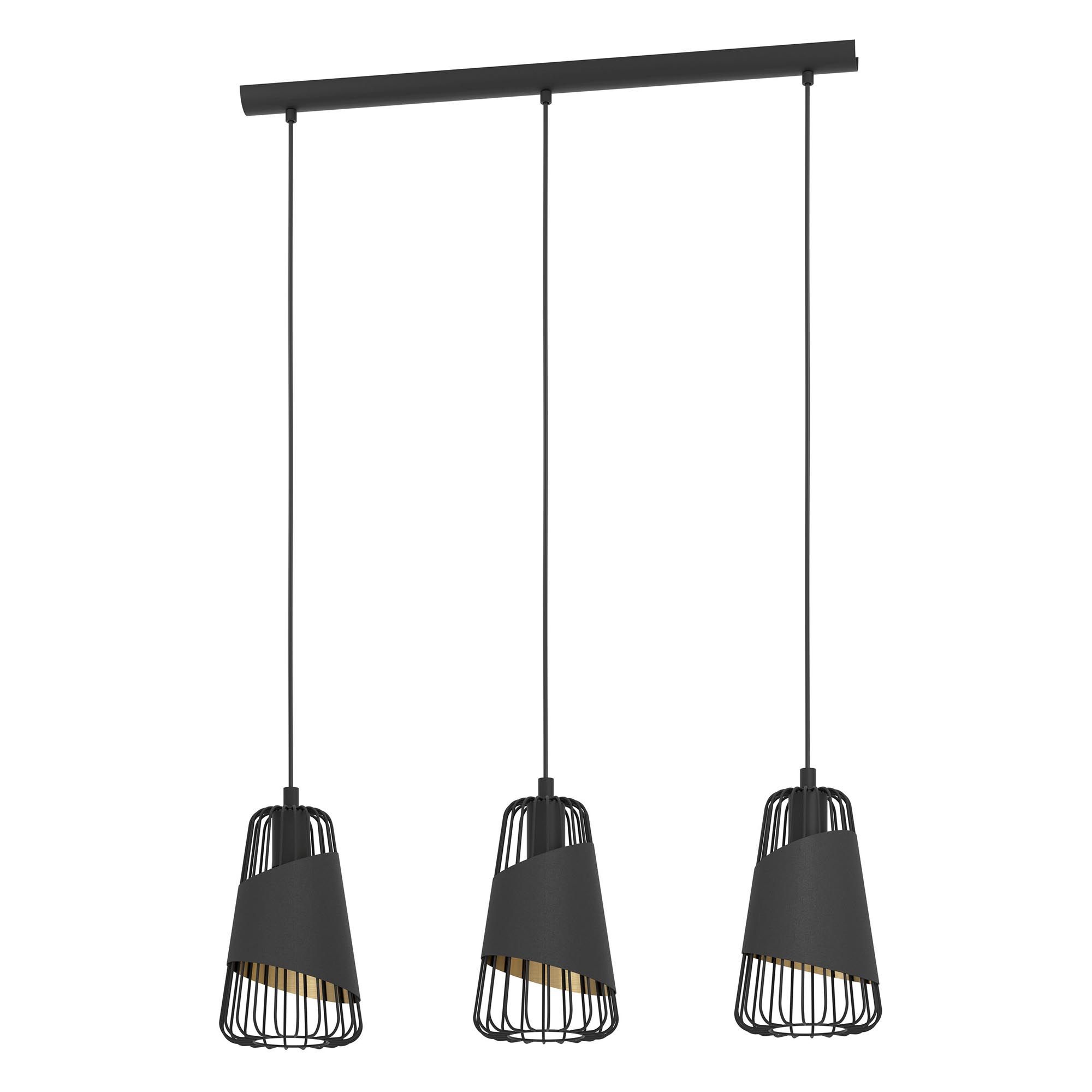 Suspension AUSTELL noir L76,5cm