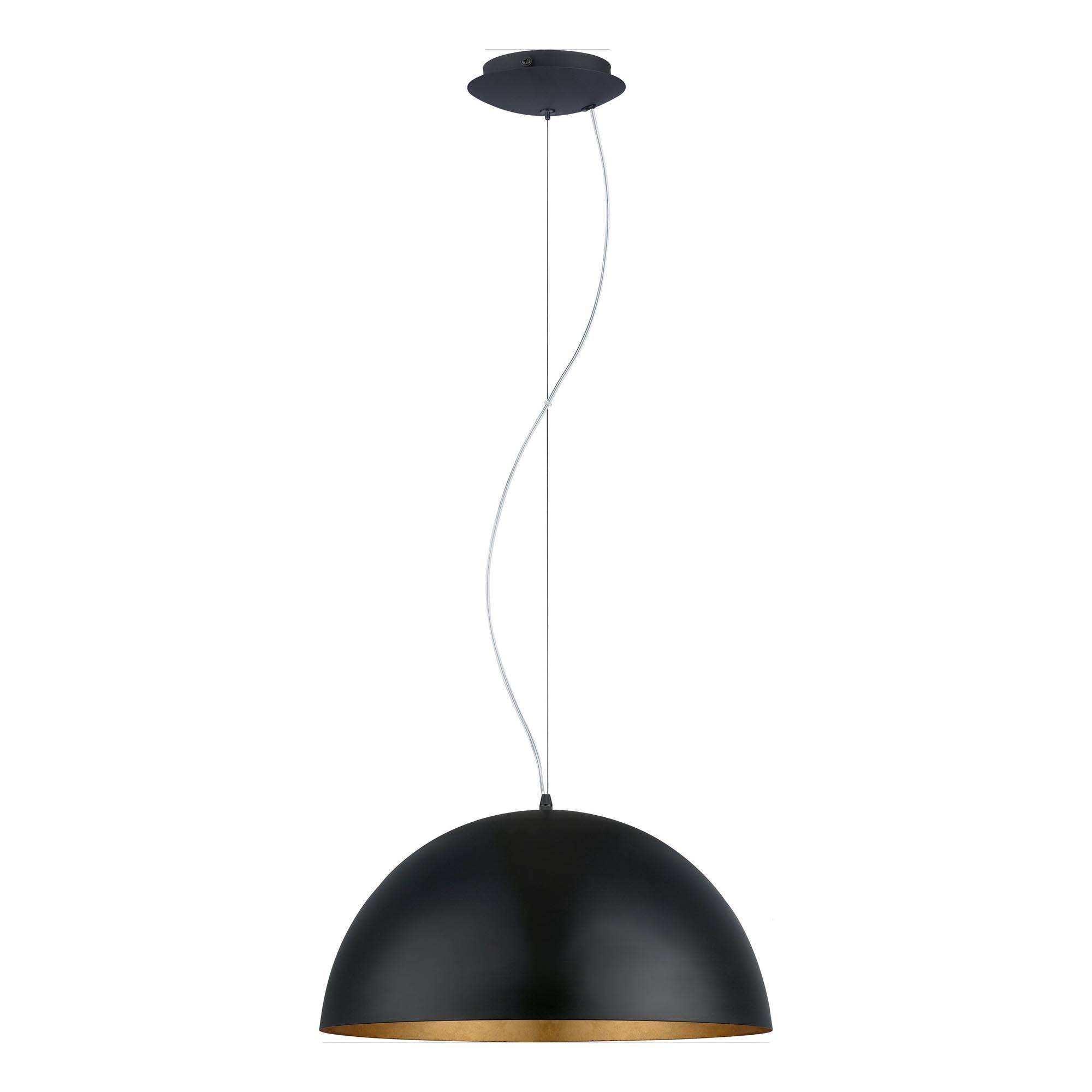 Suspension GAETANO 1 noir/doré Ø53cm