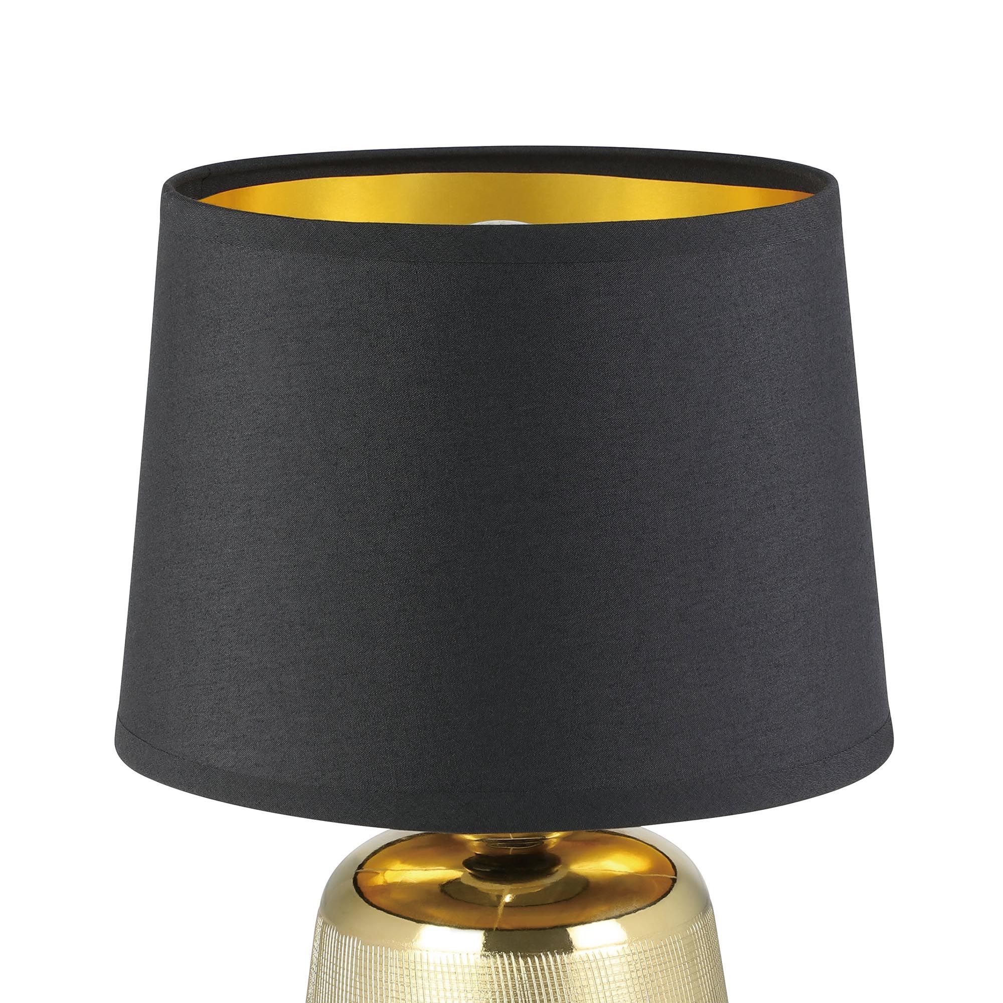 Lampe de table MANALBA noir/doré H30cm
