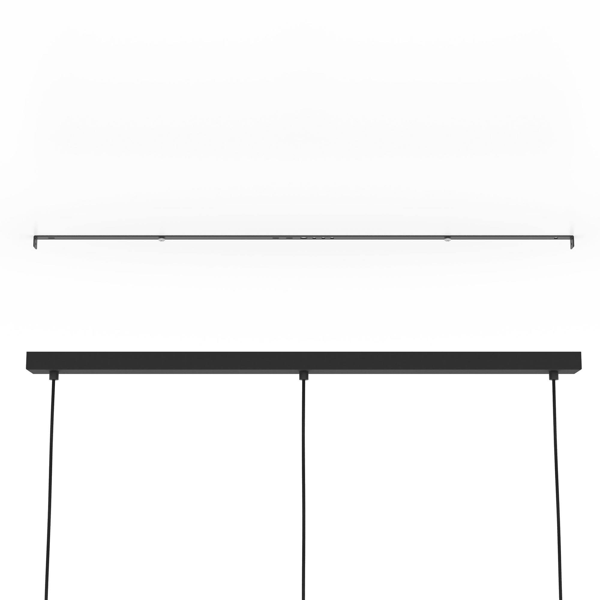 Suspension VENEZUELA noir/doré L93,5cm