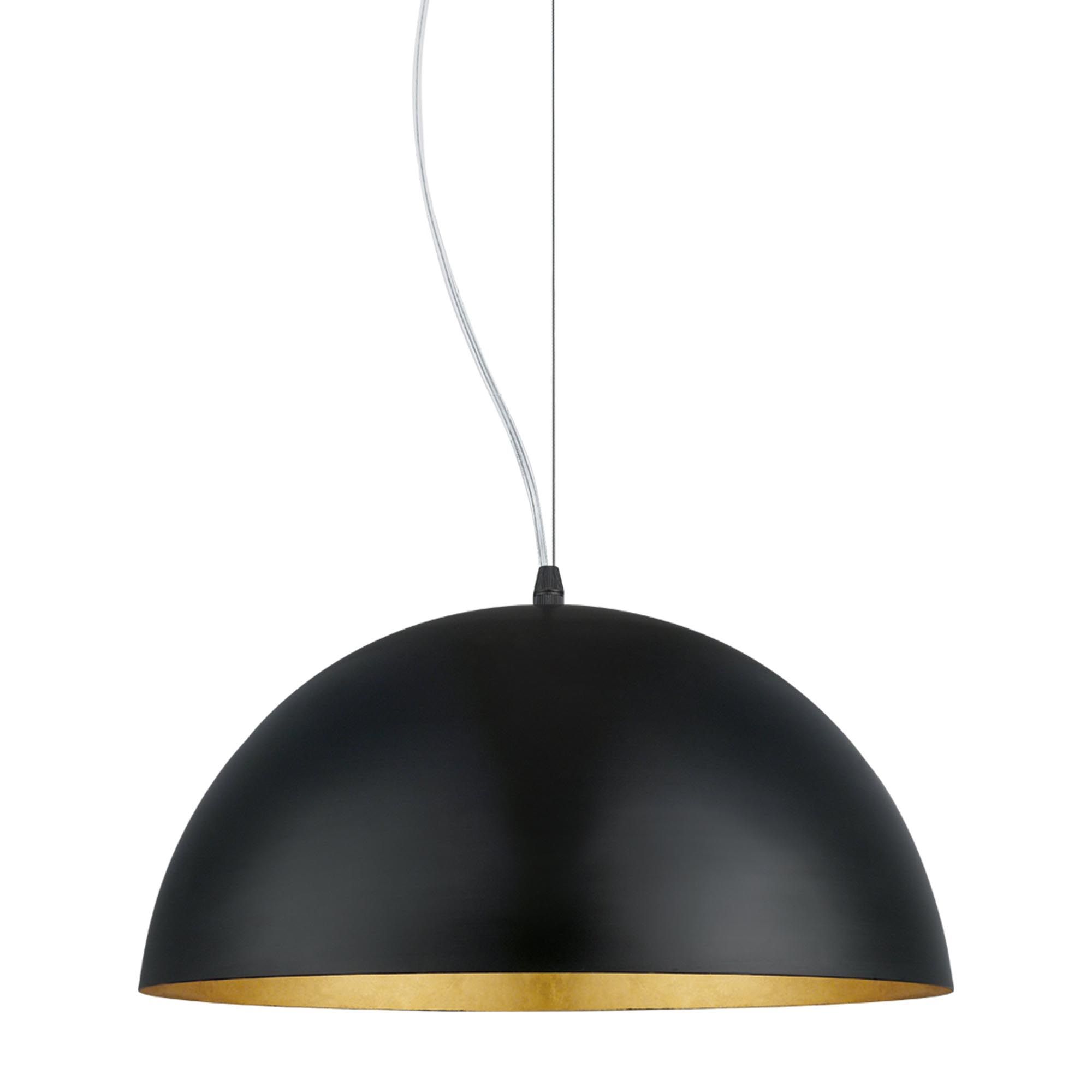 Suspension GAETANO 1 noir/doré Ø38cm