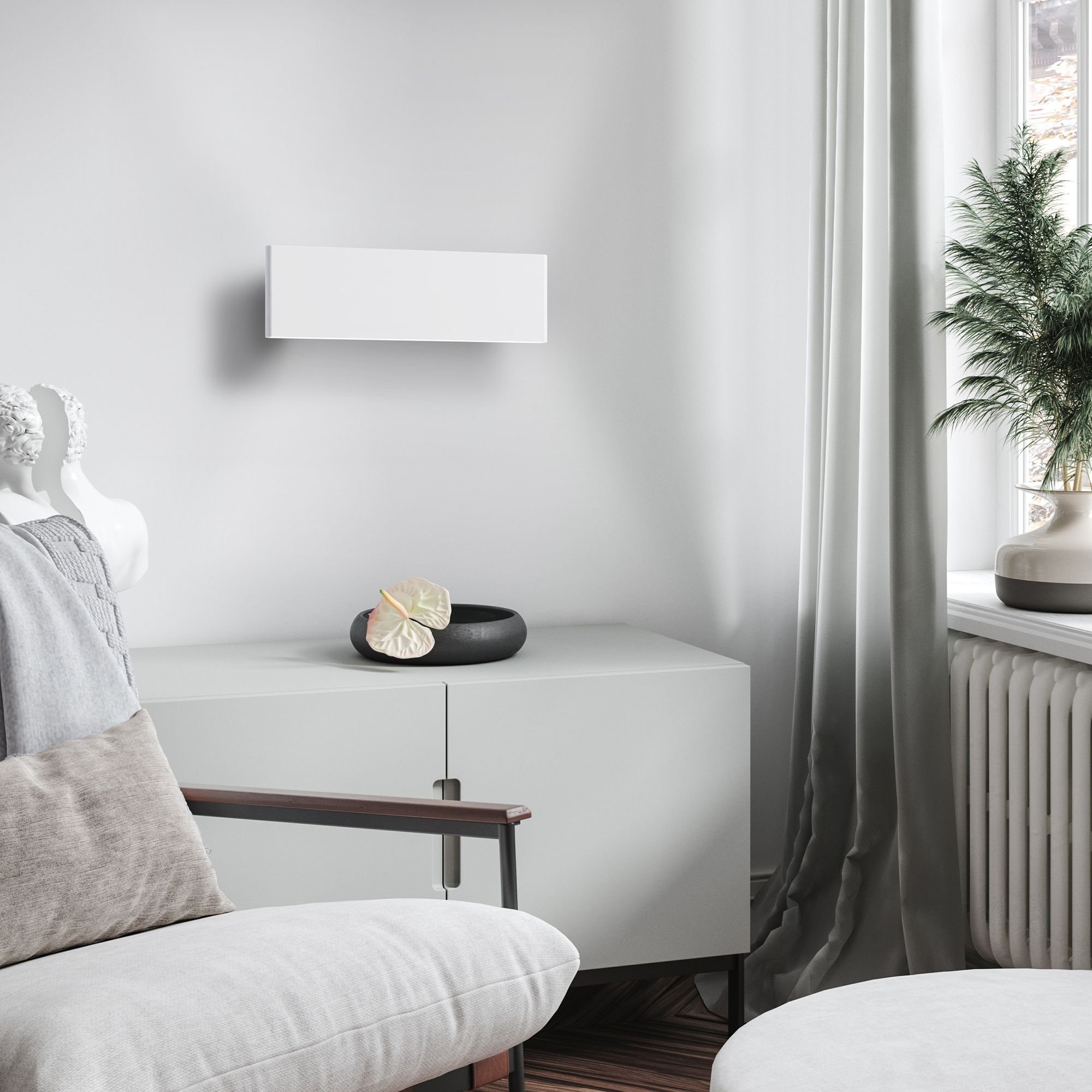 Applique LED CLIMENE blanc H8cm