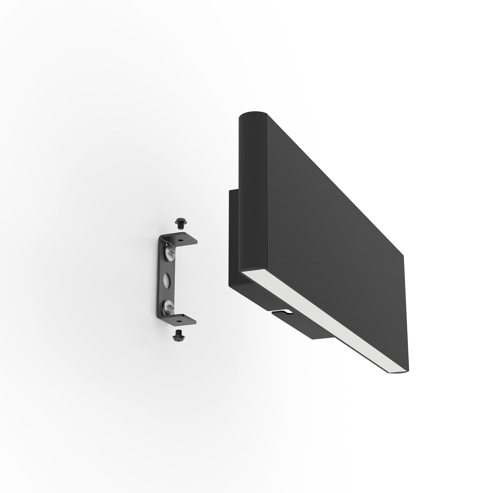 Applique LED CLIMENE noir H8cm