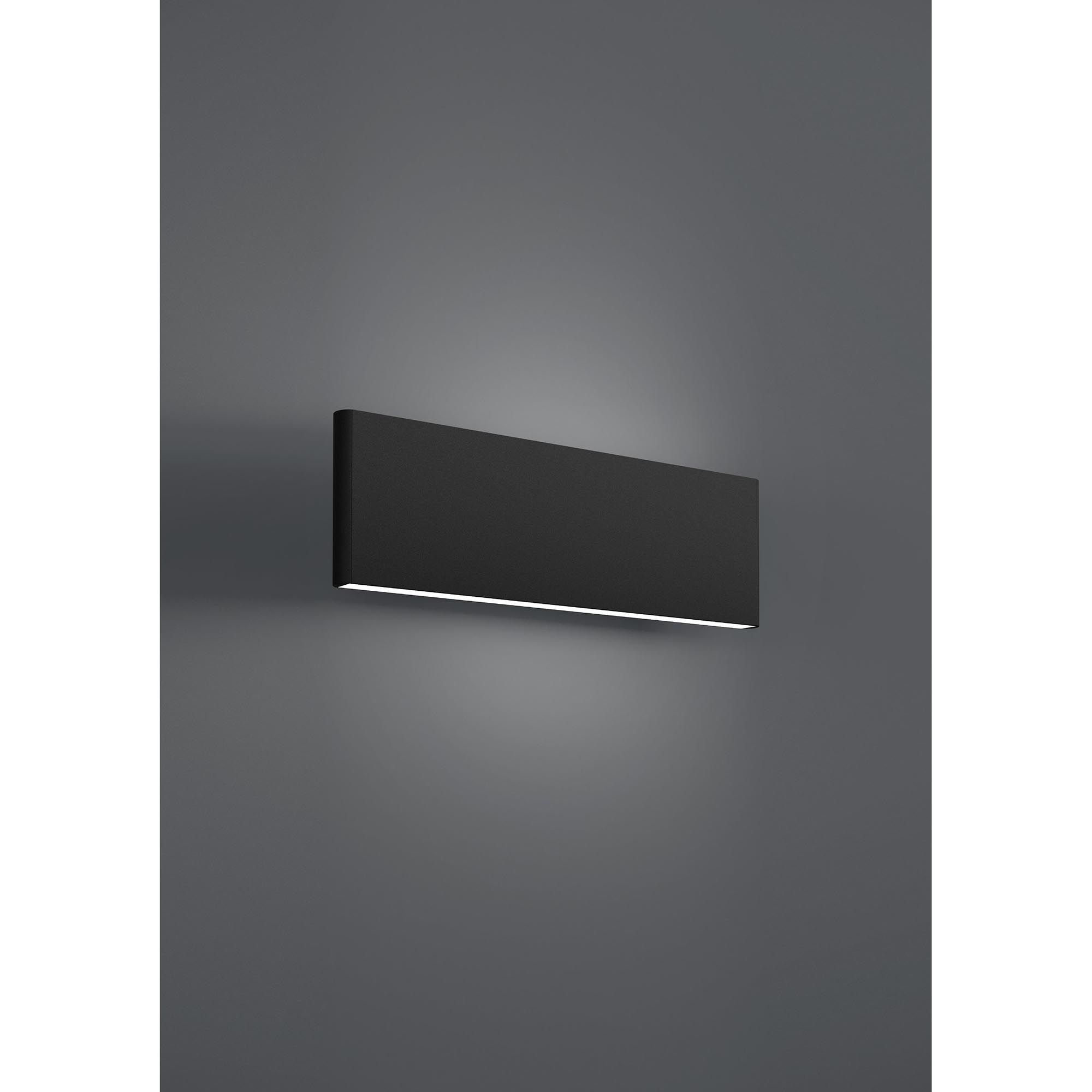 Applique LED CLIMENE noir H8cm