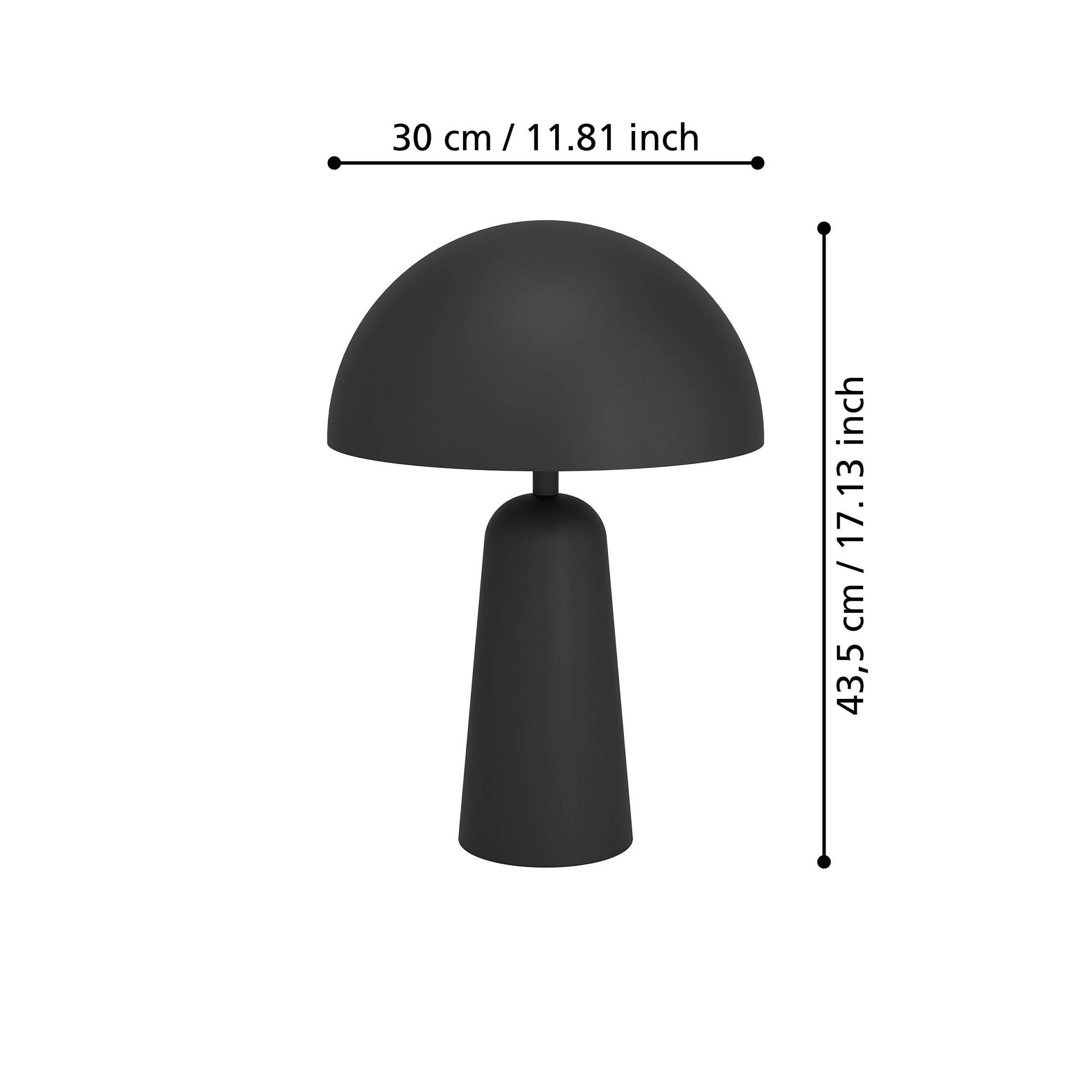 Lampe de table ARANZOLA noir H45cm