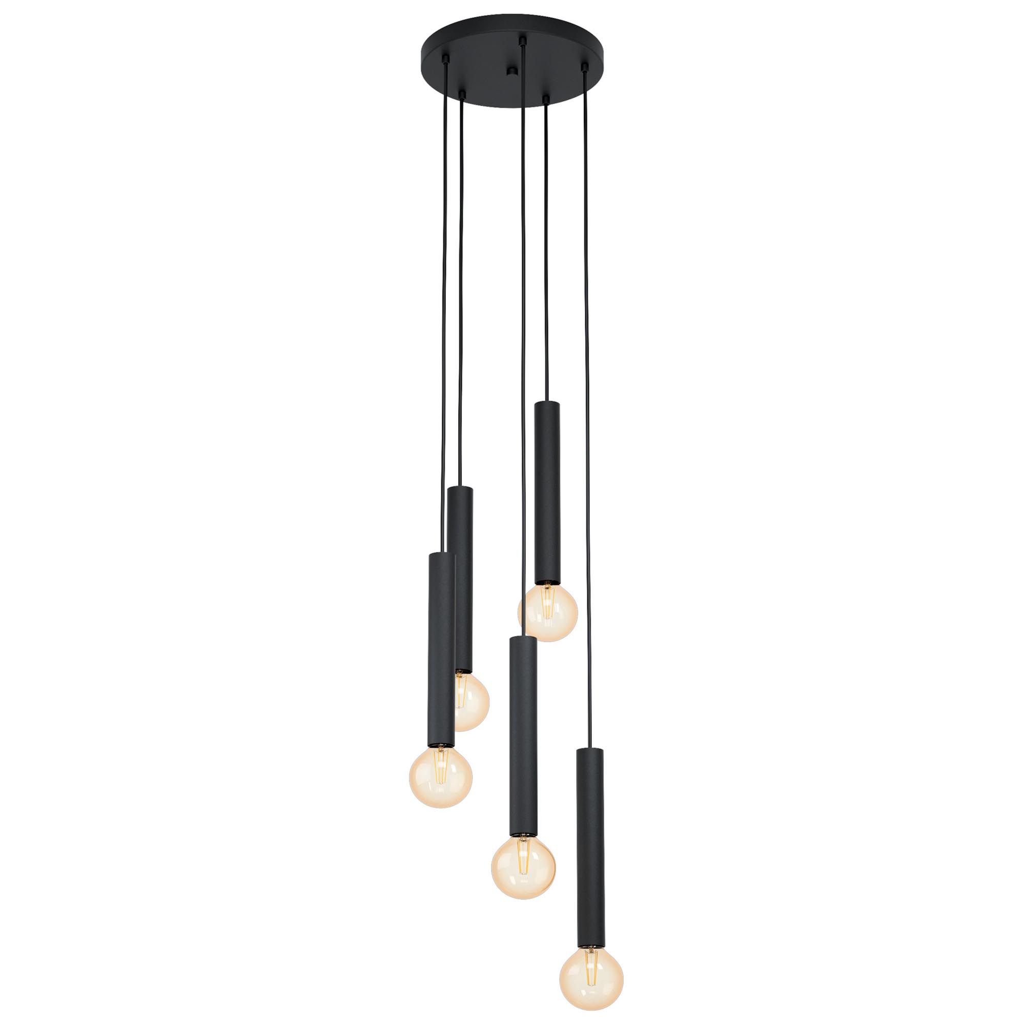 Suspension CORTENOVA noir H150cm