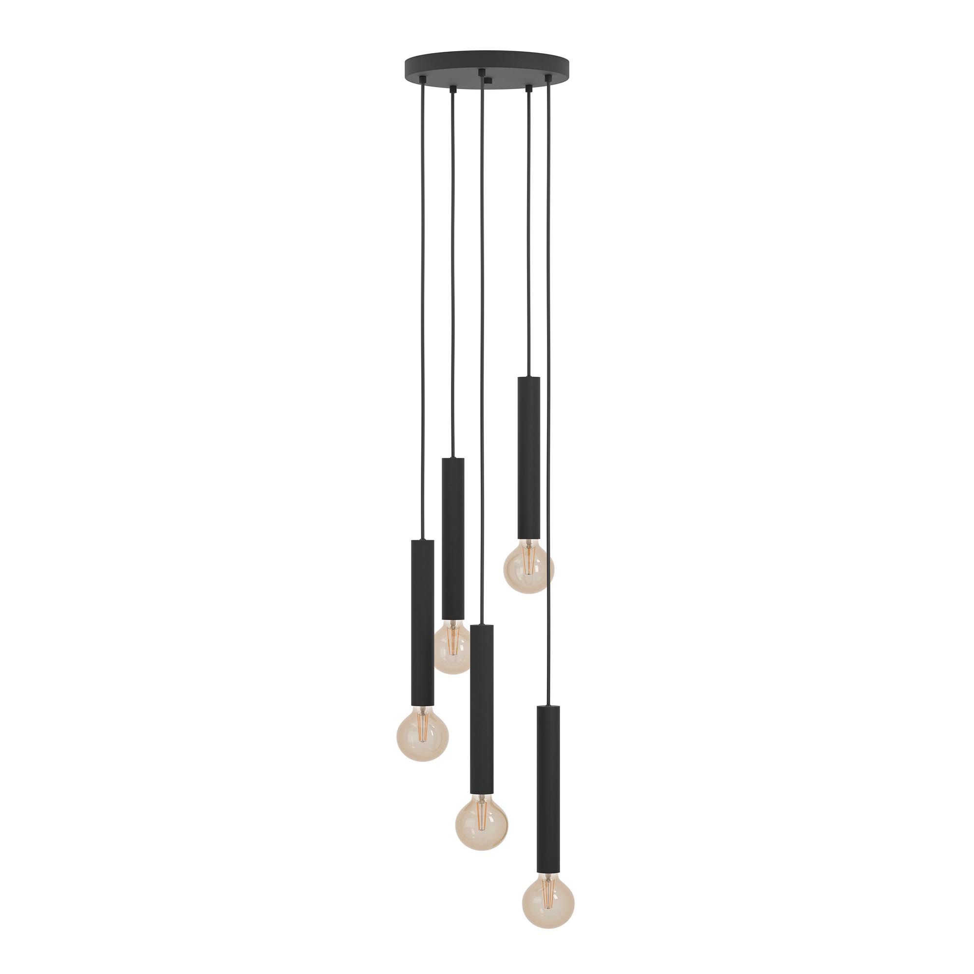 Suspension CORTENOVA noir H150cm