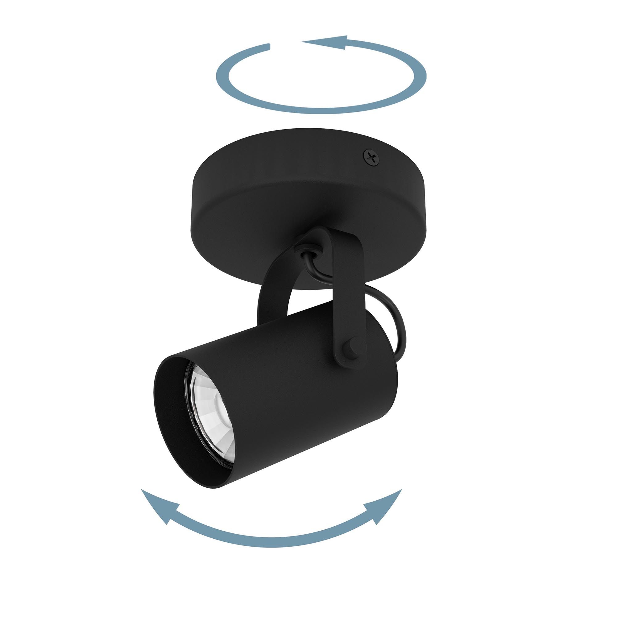 Spot SOREGO noir H12cm