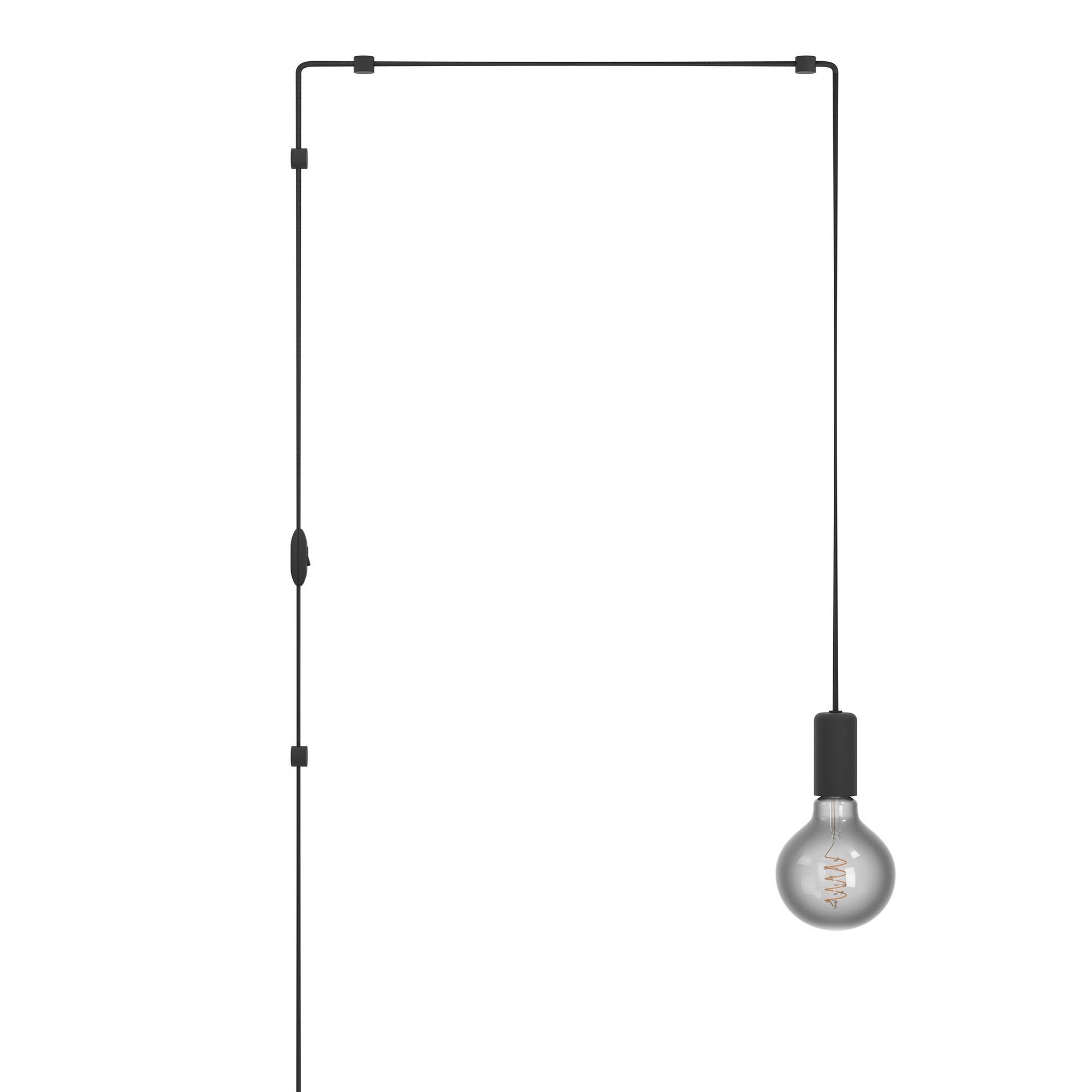 Applique tête de lit PINETINA noir L128cm