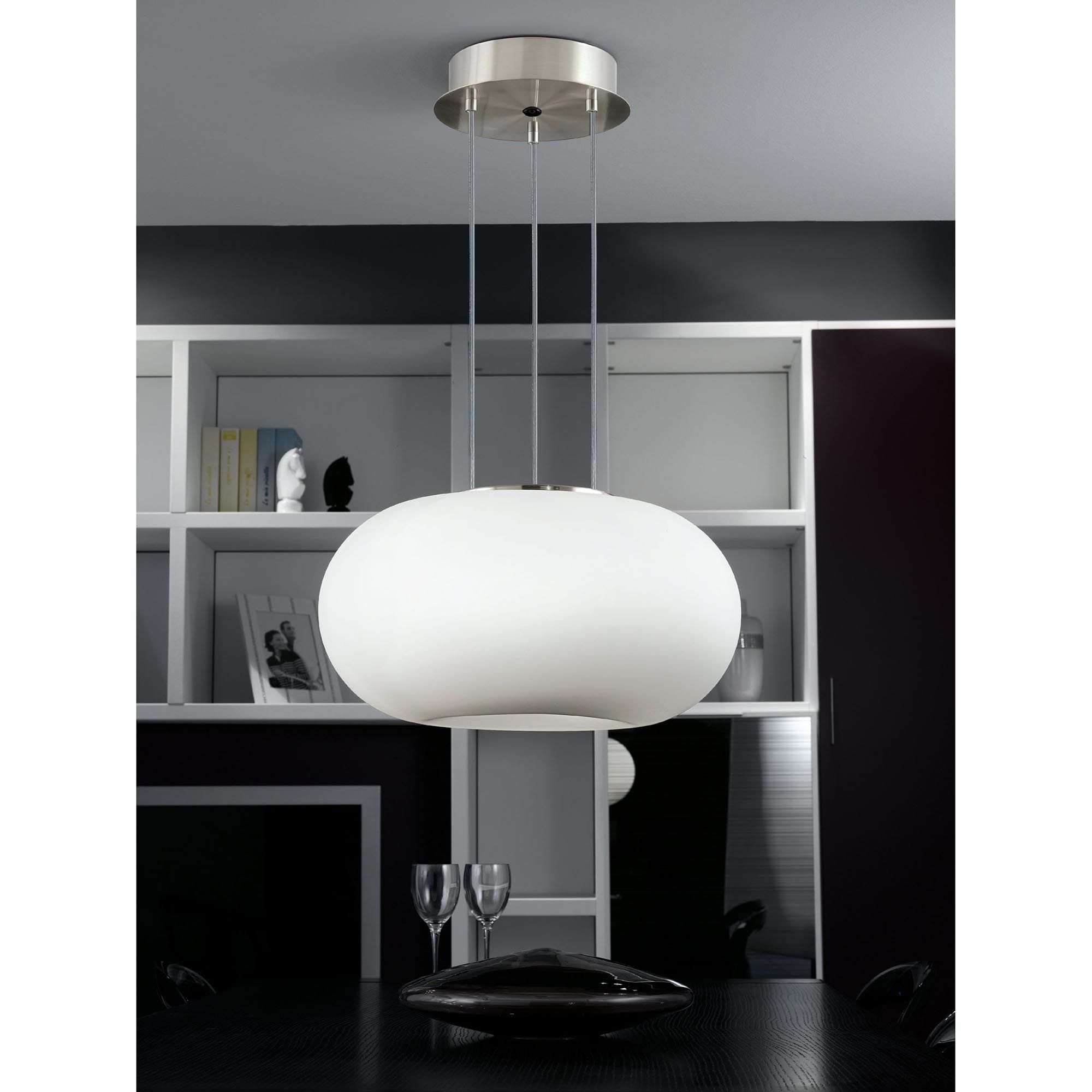 Suspension OPTICA verre opalin Ø28cm