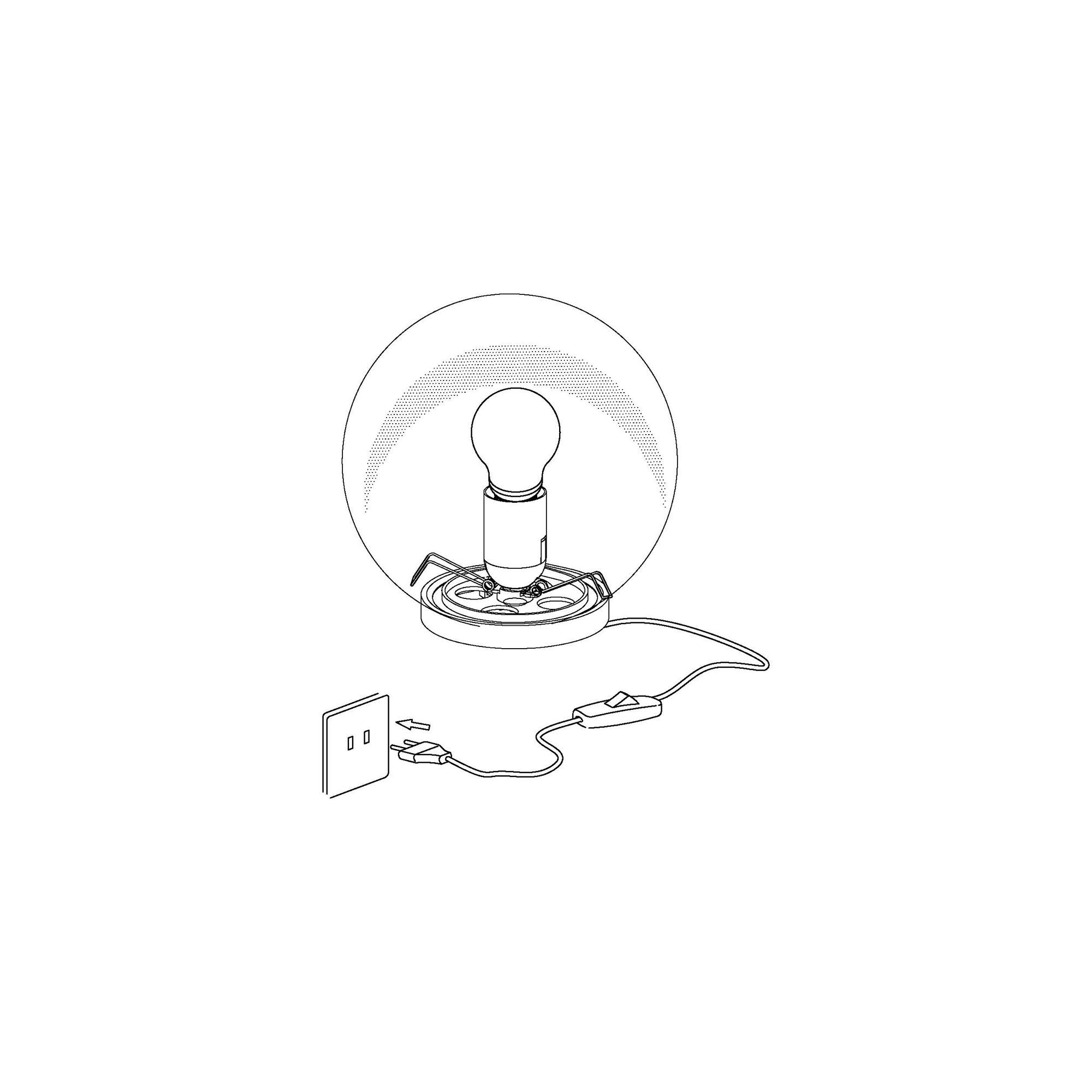 Lampe RONDO blanc H21cm