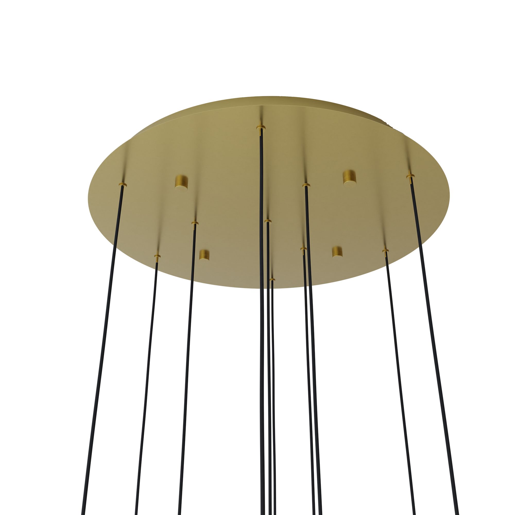 Suspension LED PORTOCOLM laiton/verre opalin Ø58cm