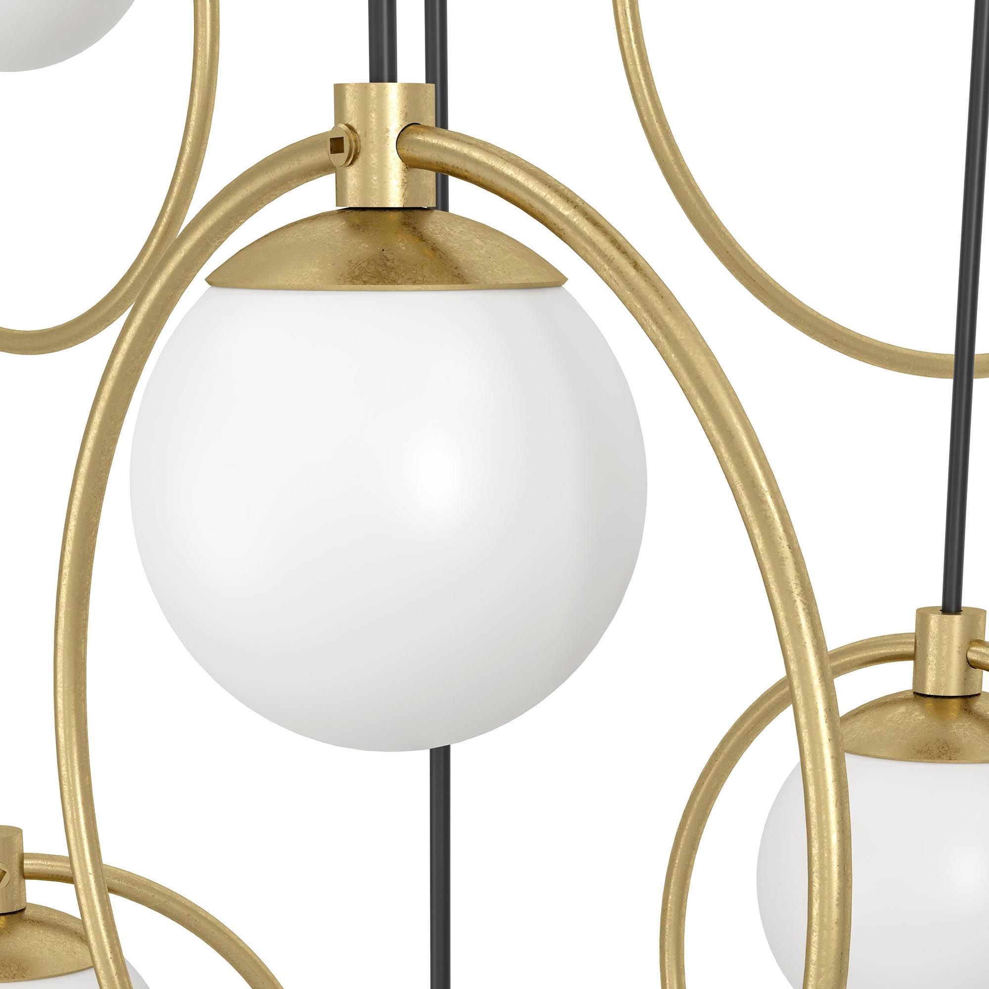Suspension LED PORTOCOLM laiton H150cm