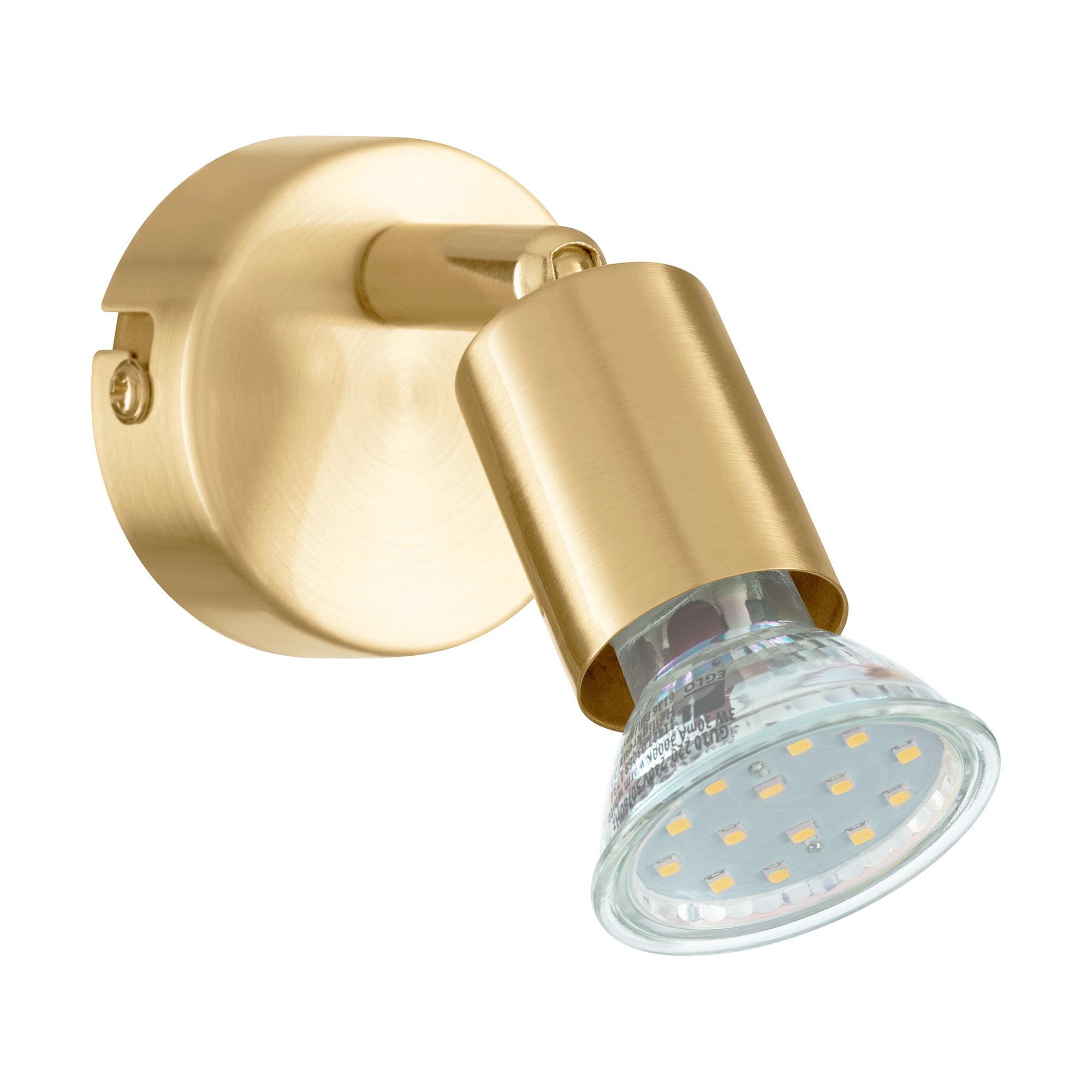 Spot LED BUZZ-LED métal/doré Ø6cm