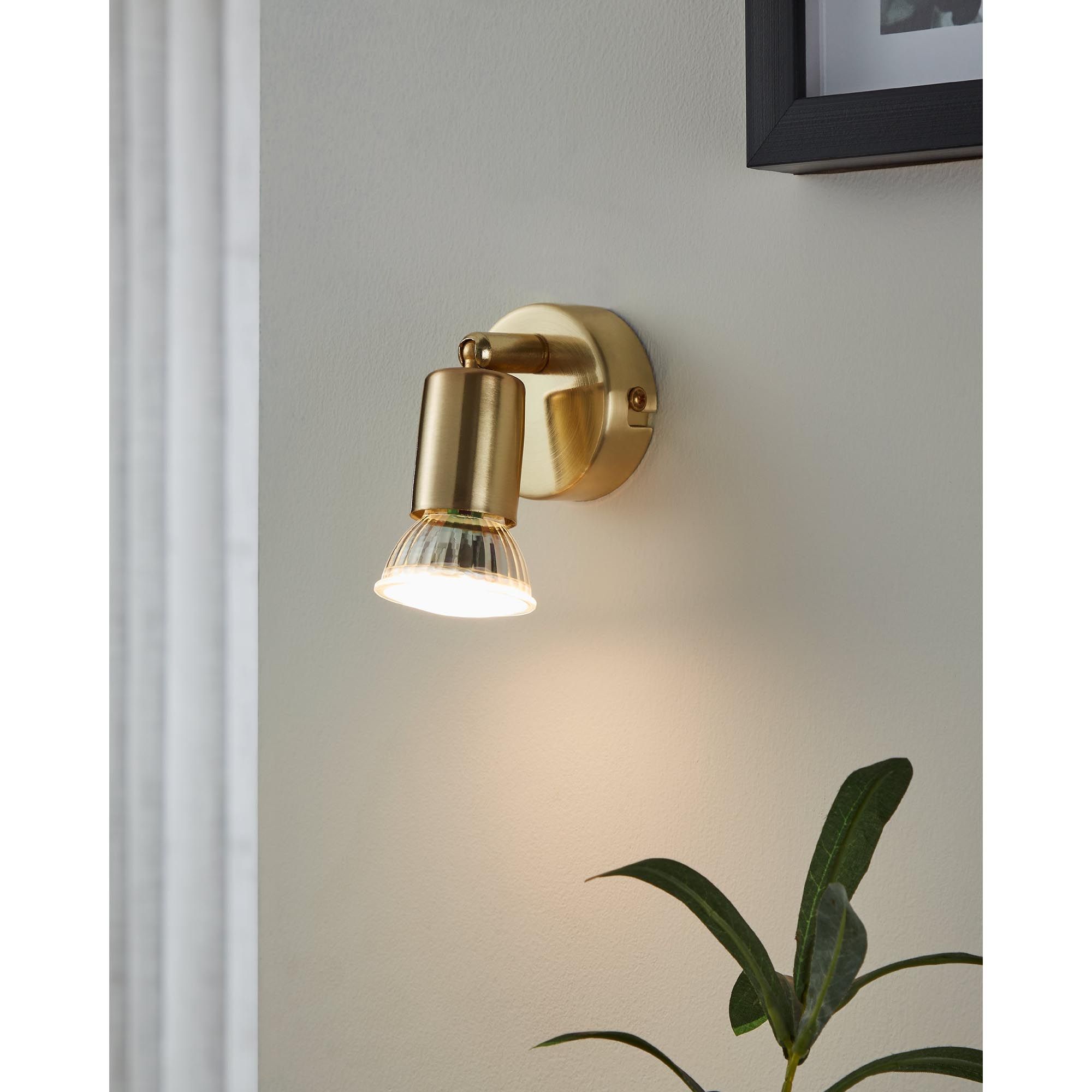 Spot LED BUZZ-LED métal/doré Ø6cm
