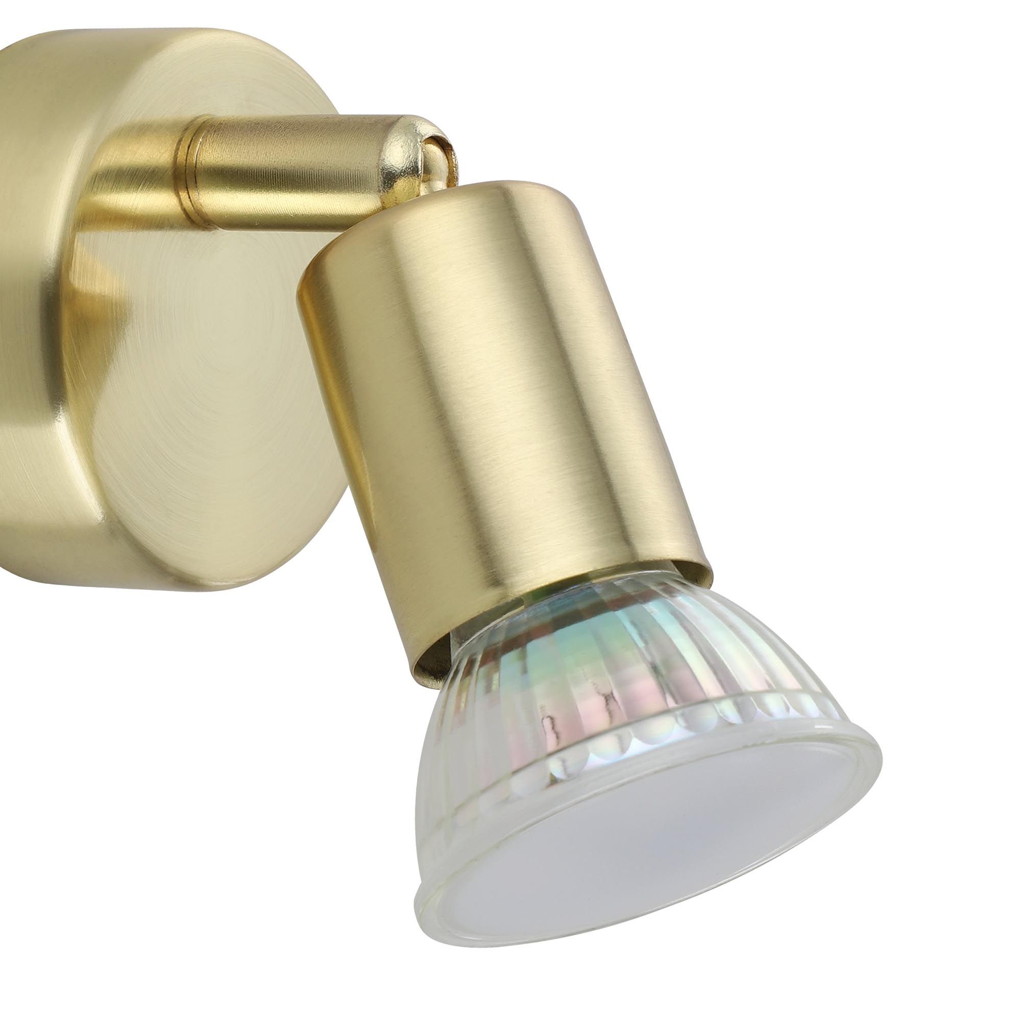 Spot LED BUZZ-LED métal/doré Ø6cm