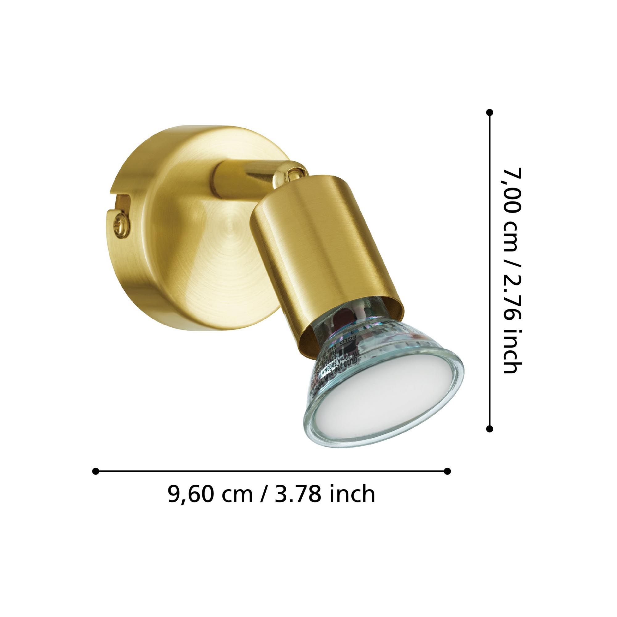 Spot LED BUZZ-LED métal/doré Ø6cm