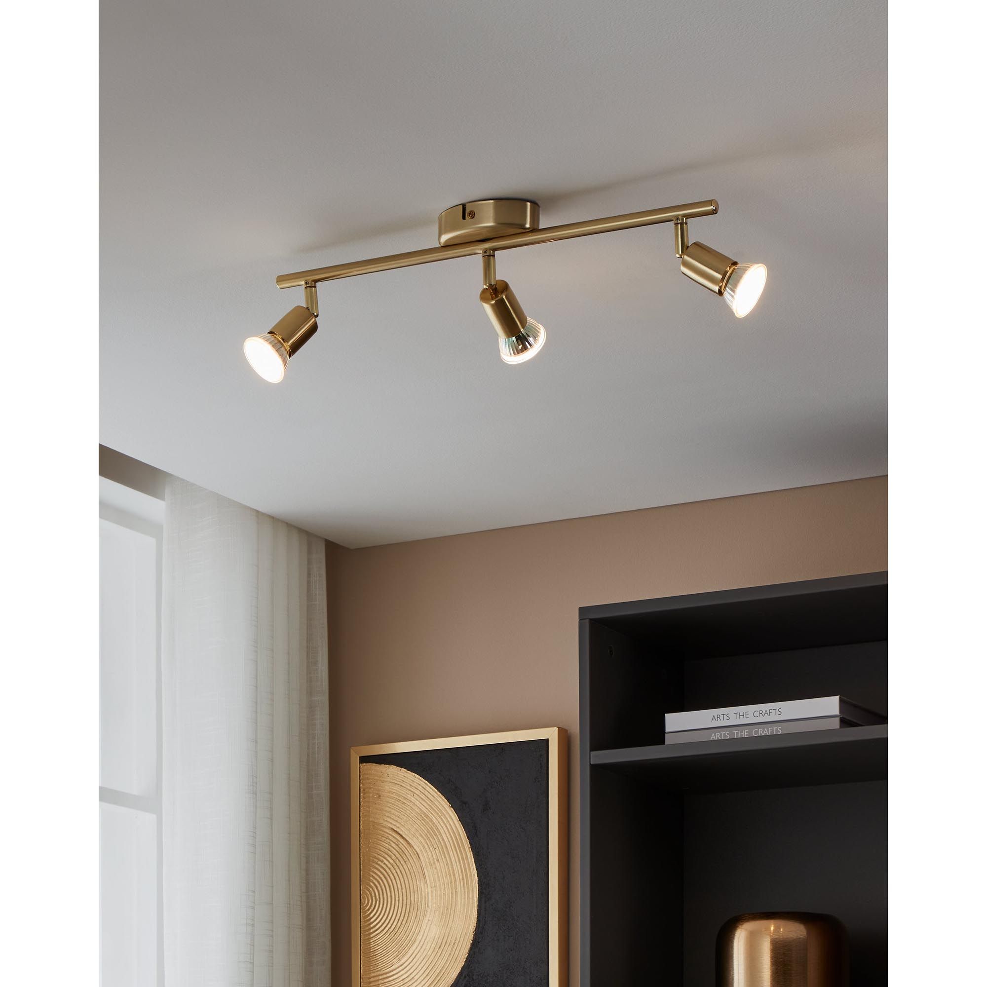 Réglette LED BUZZ-LED métal/doré L48,5cm