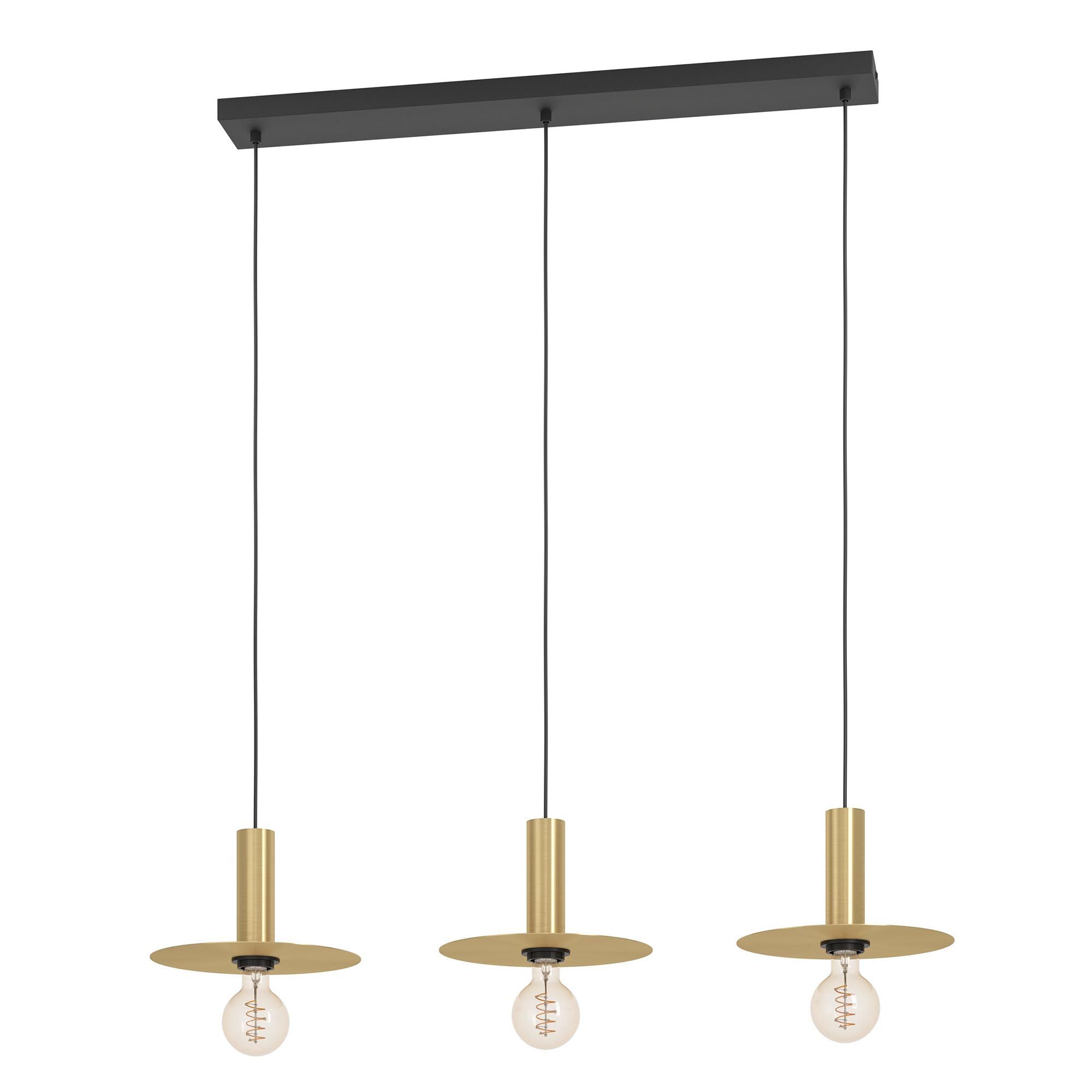 Suspension ESCANDELL métal/doré L95cm