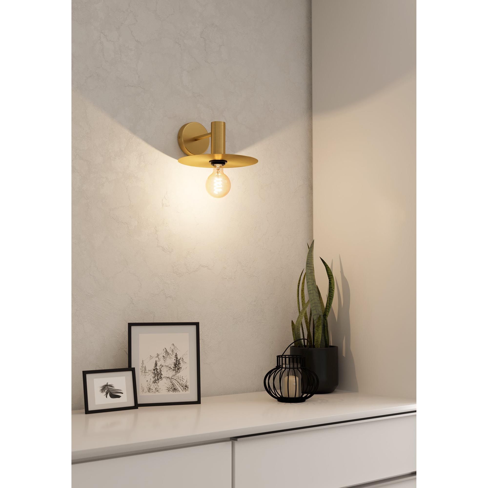 Applique murale en métal doré ESCANDELL E27 40W