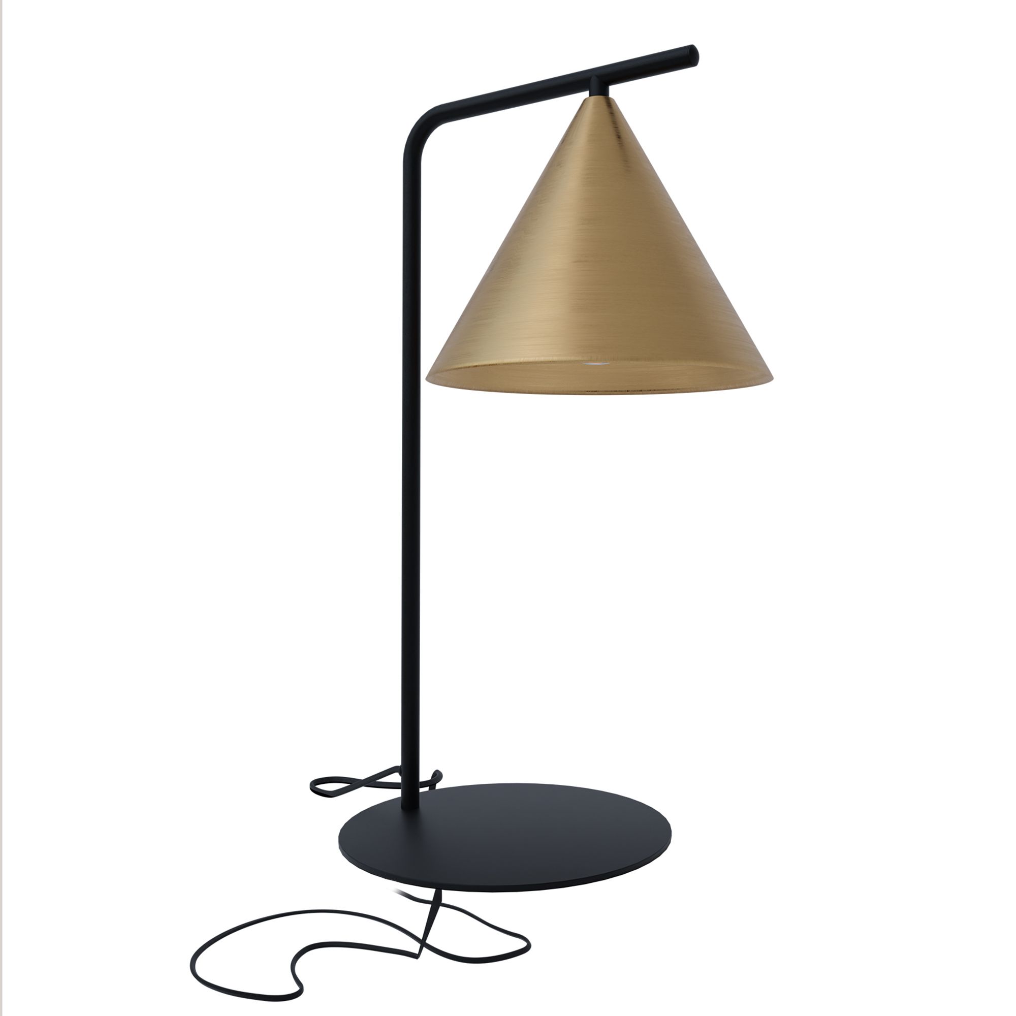 Lampe de table ESCANDELL noir/doré H50cm