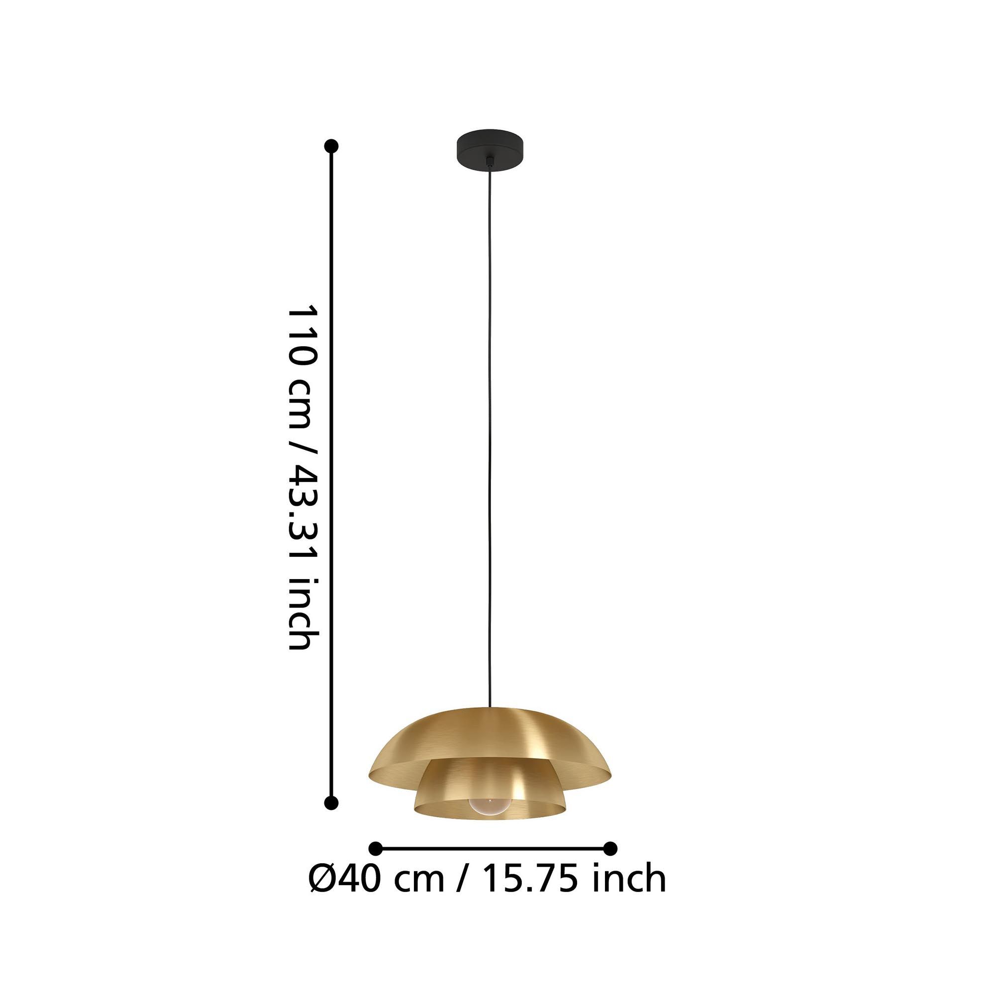 Suspension CENCIARA doré Ø40cm