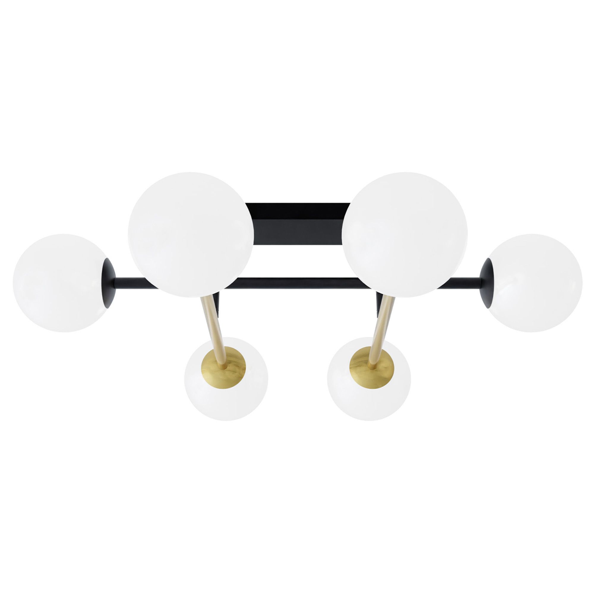 Plafonnier PAZ noir L77,5cm