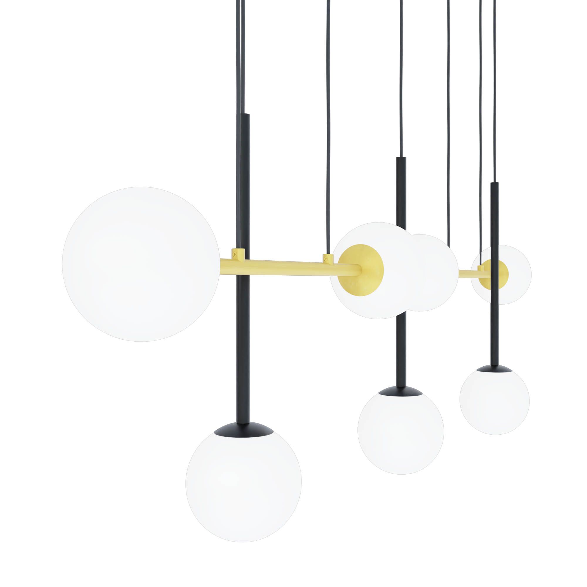 Suspension PAZ noir L144,5cm