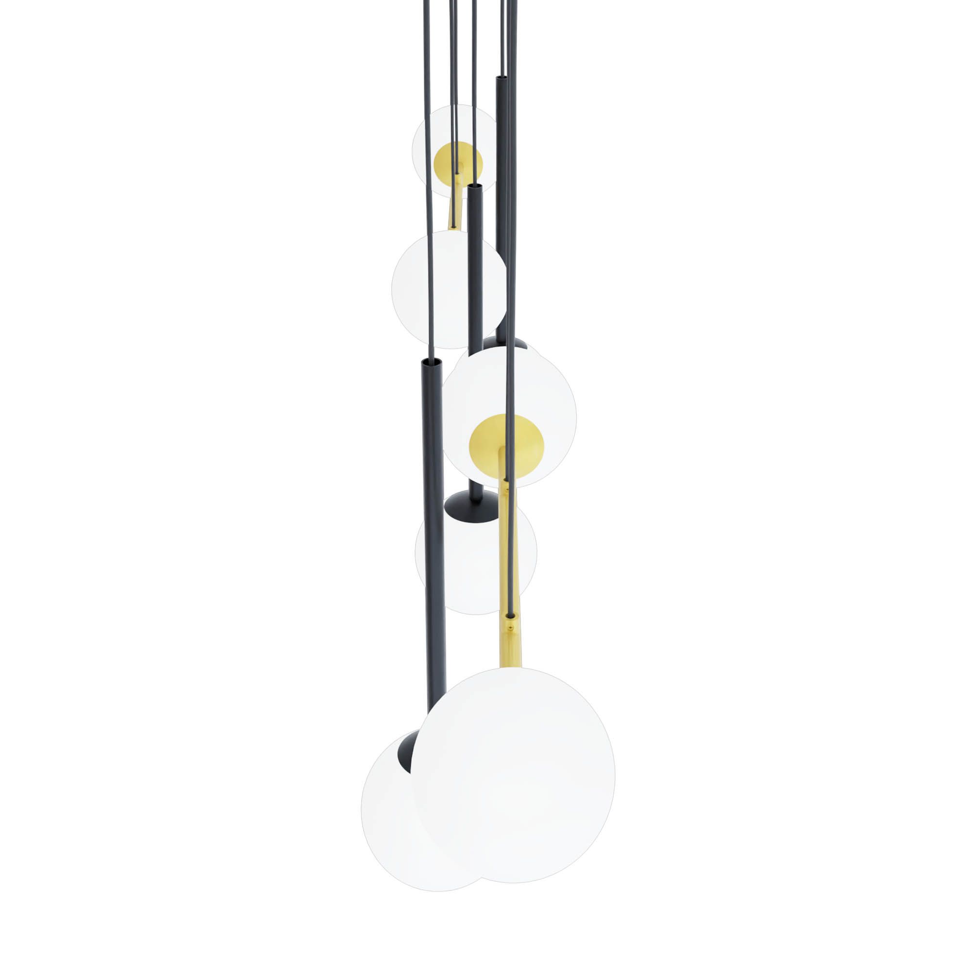 Suspension PAZ noir L144,5cm