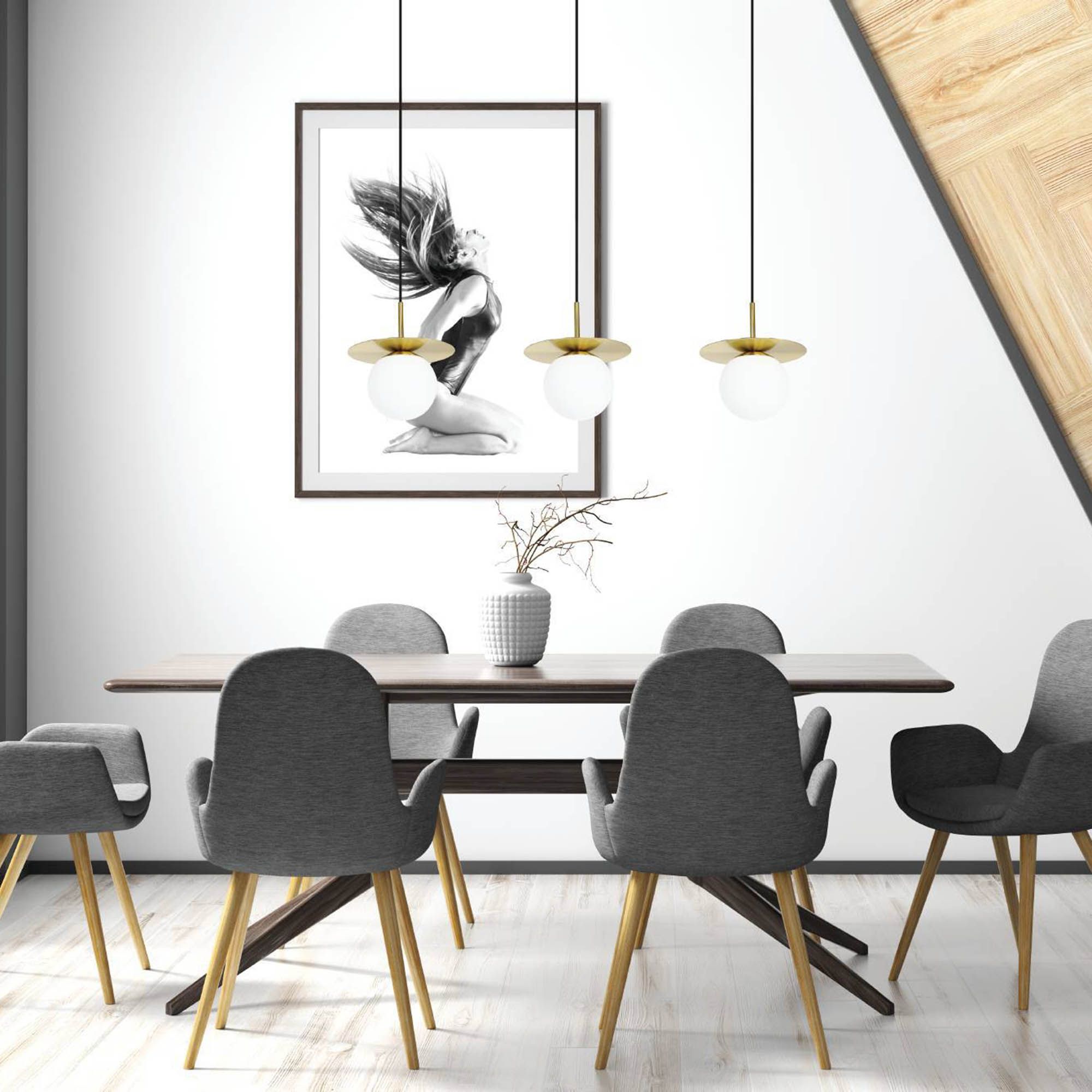 Suspension ARENALES doré L110cm